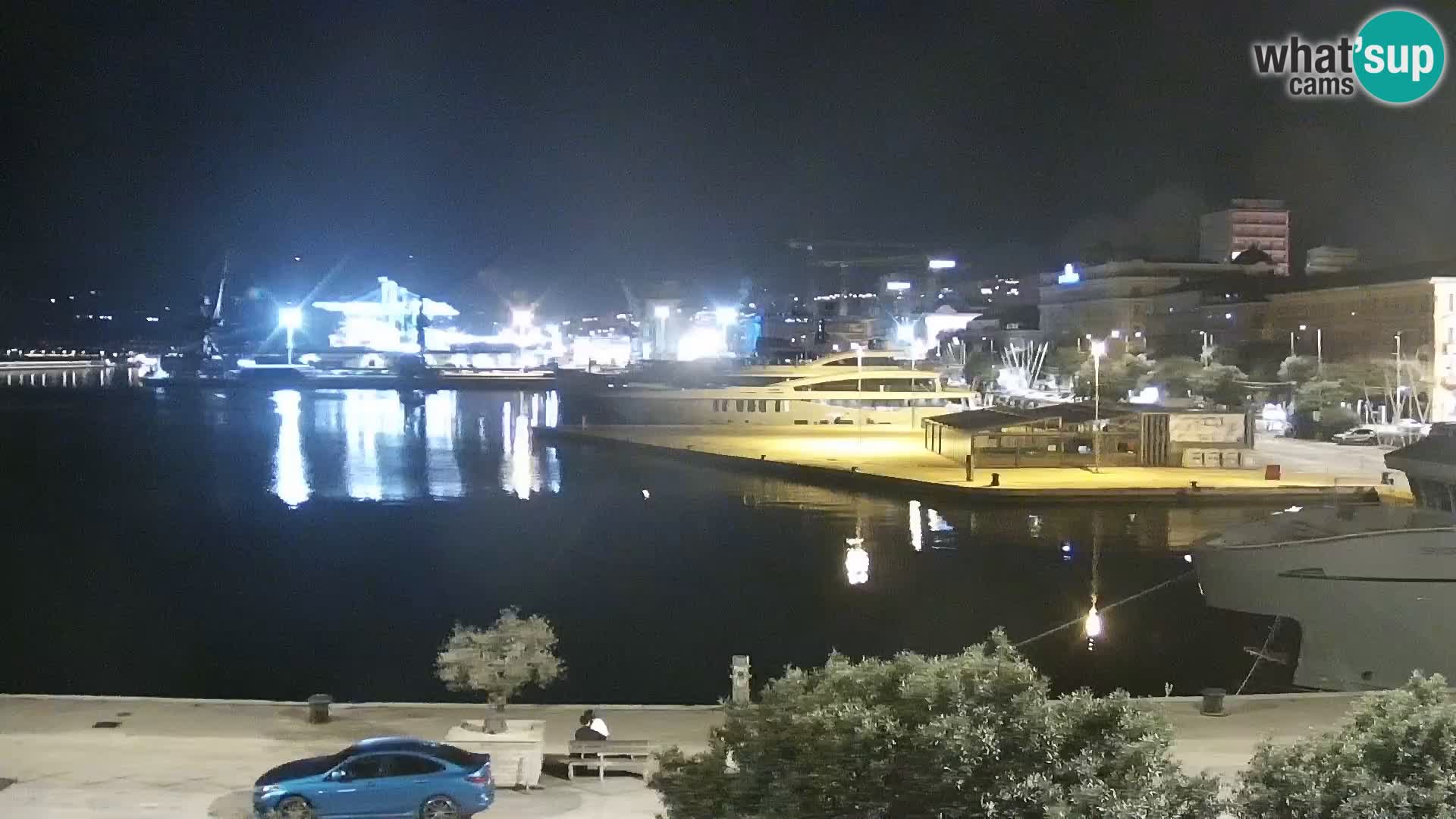 The Riva and Marina in Rijeka  – Live Webcam Croatia