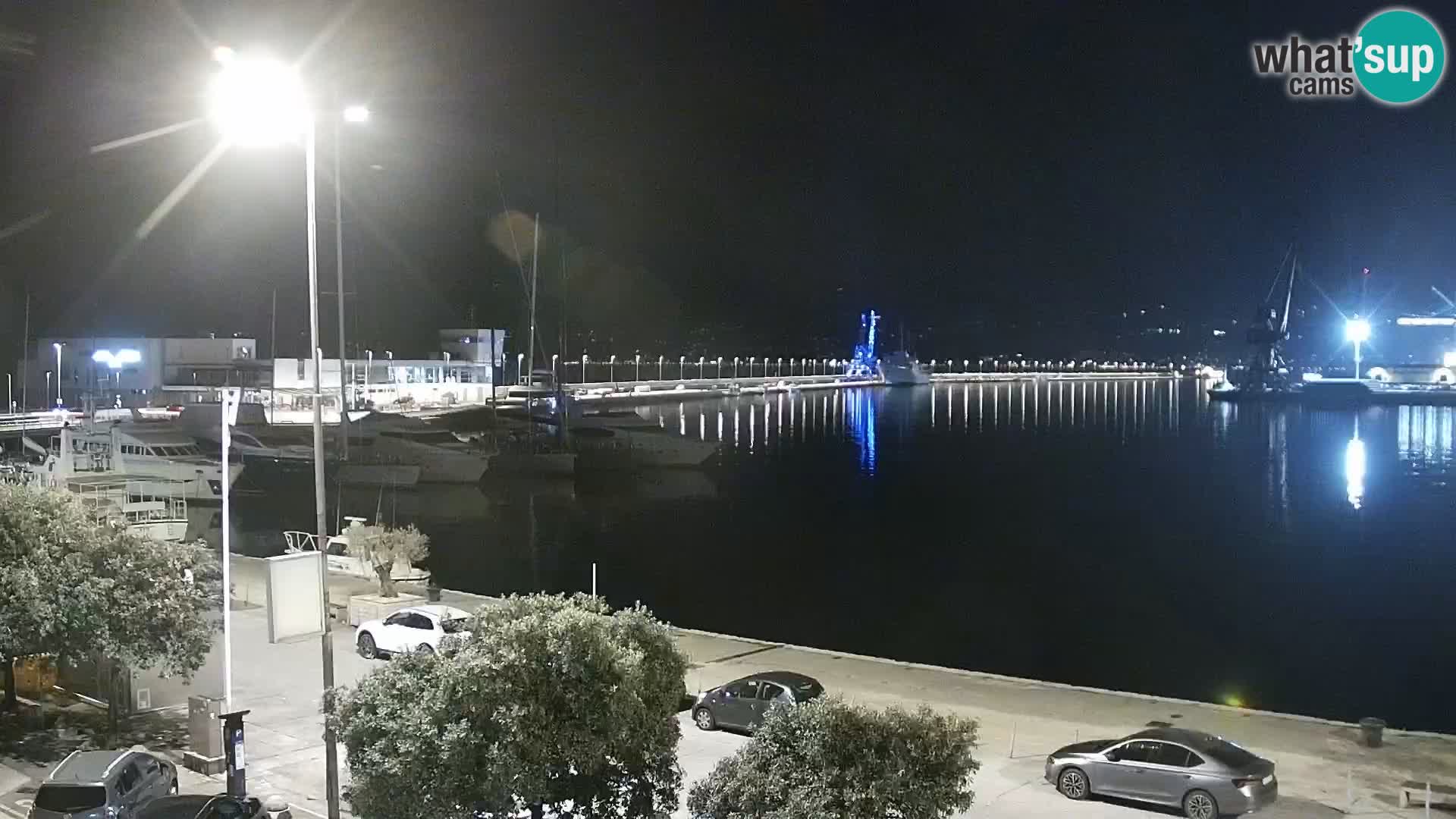 The Riva and Marina in Rijeka  – Live Webcam Croatia