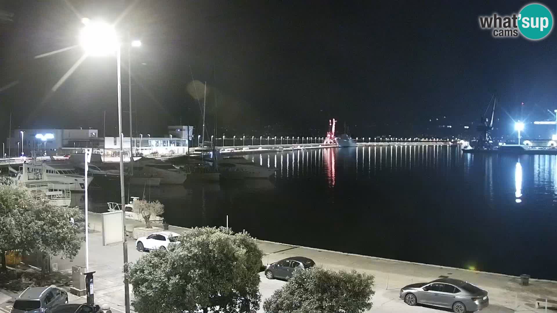 The Riva and Marina in Rijeka  – Live Webcam Croatia