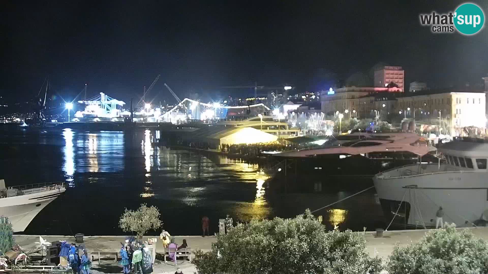La Riva e la Marina a Rijeka (Fiume) – Live Webcam Croazia