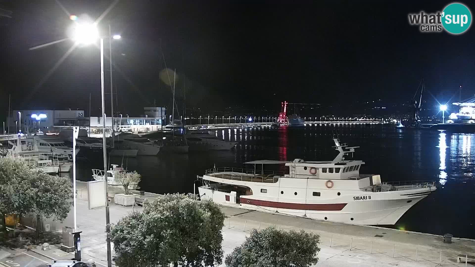 The Riva and Marina in Rijeka  – Live Webcam Croatia