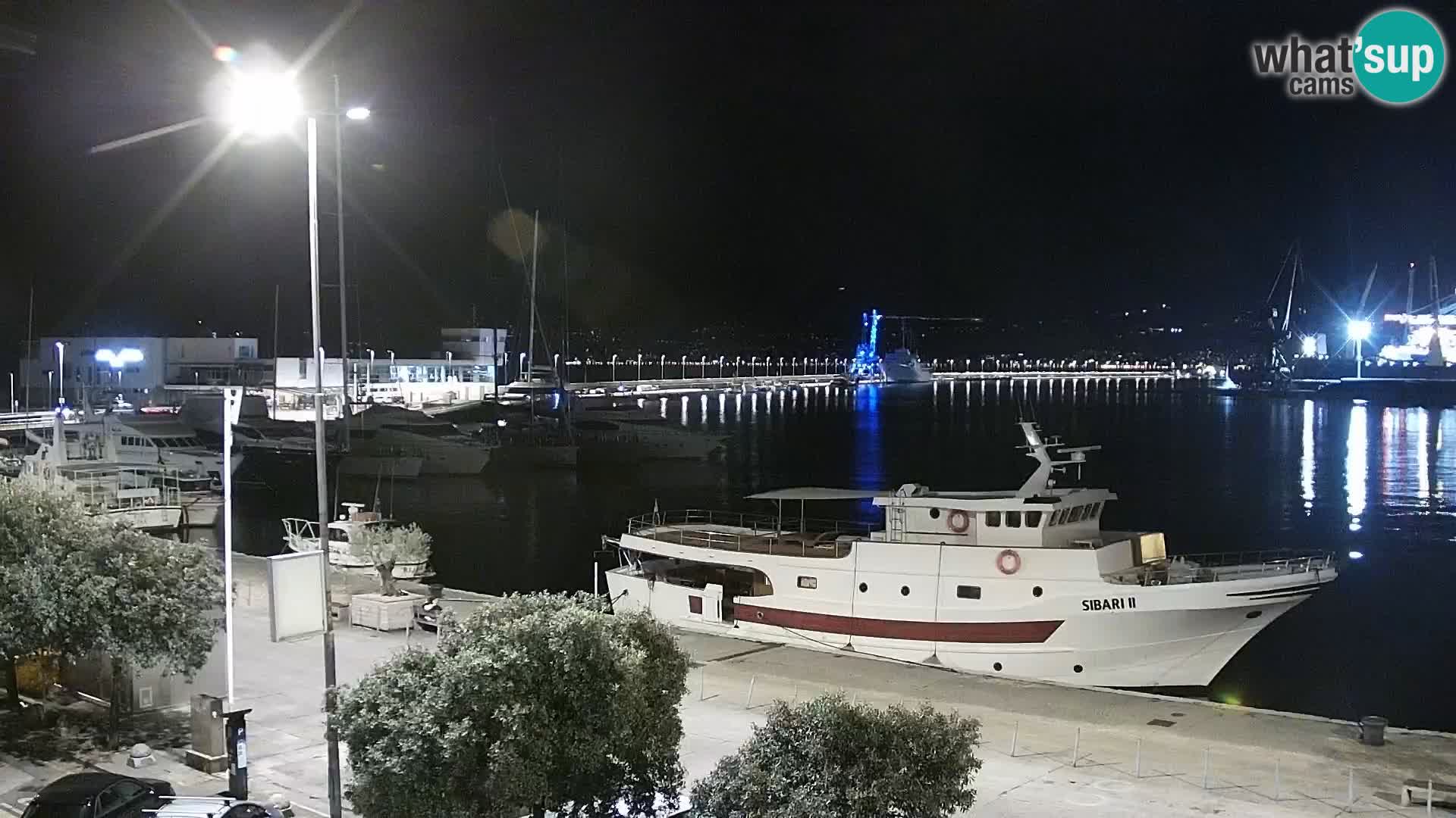 La Riva y Marina en Rijeka – Webcam en vivo Croacia