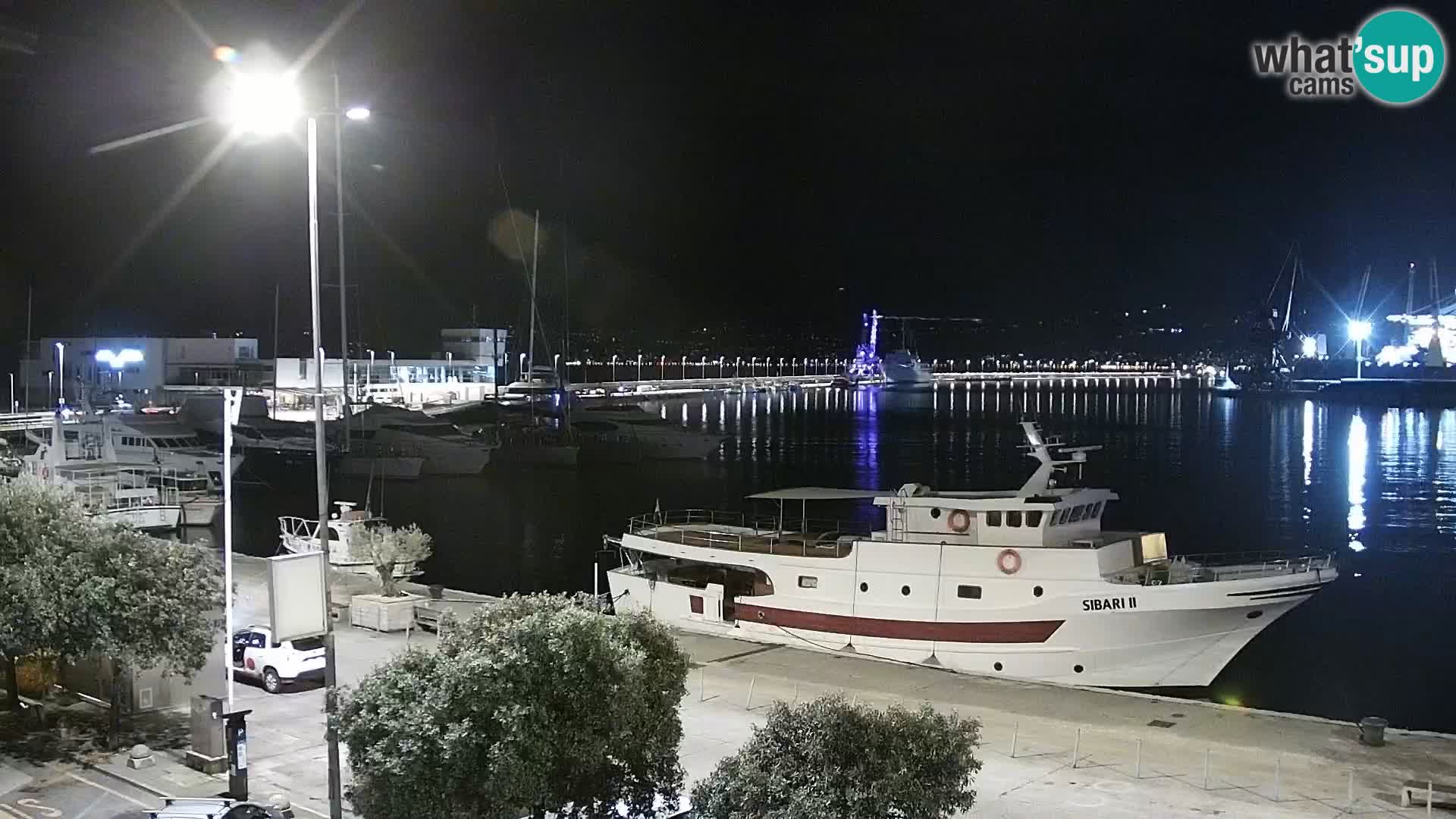 The Riva and Marina in Rijeka  – Live Webcam Croatia