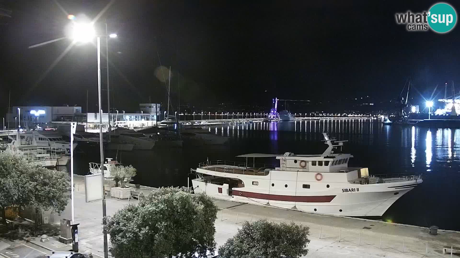 The Riva and Marina in Rijeka  – Live Webcam Croatia