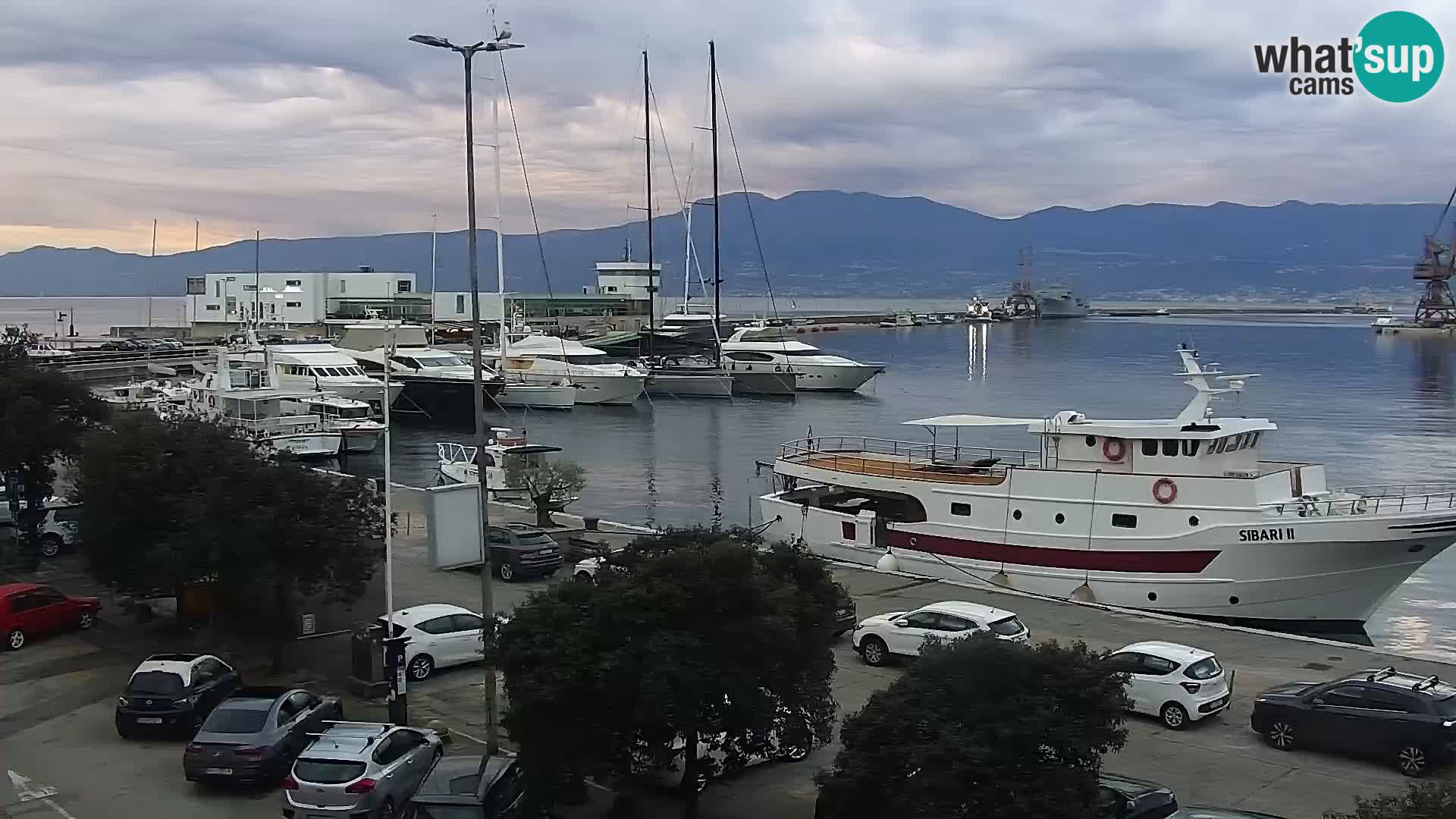 Die Riva und Marina in Rijeka – Live Webcam Kroatien