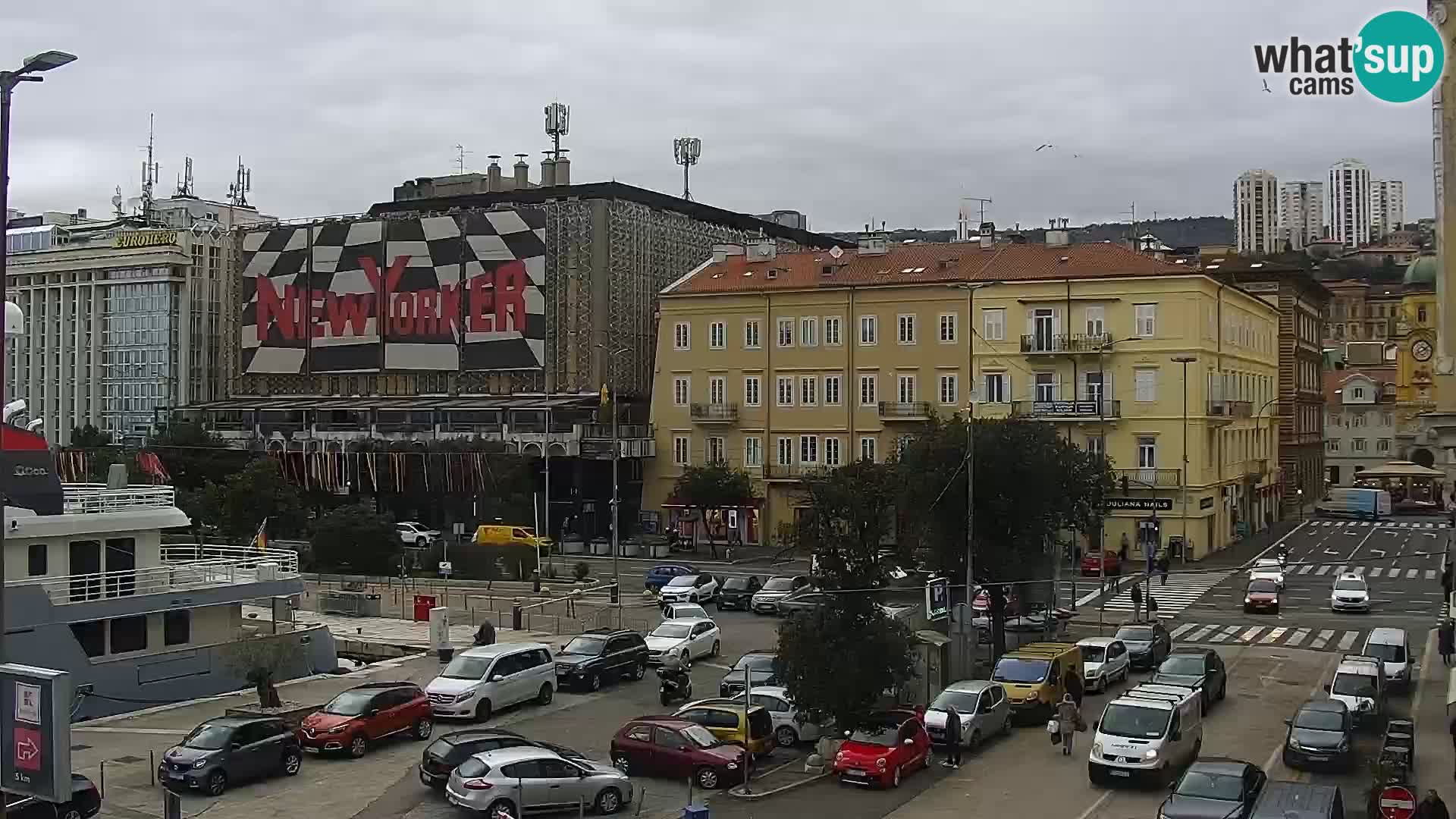 La Riva e la Marina a Rijeka (Fiume) – Live Webcam Croazia