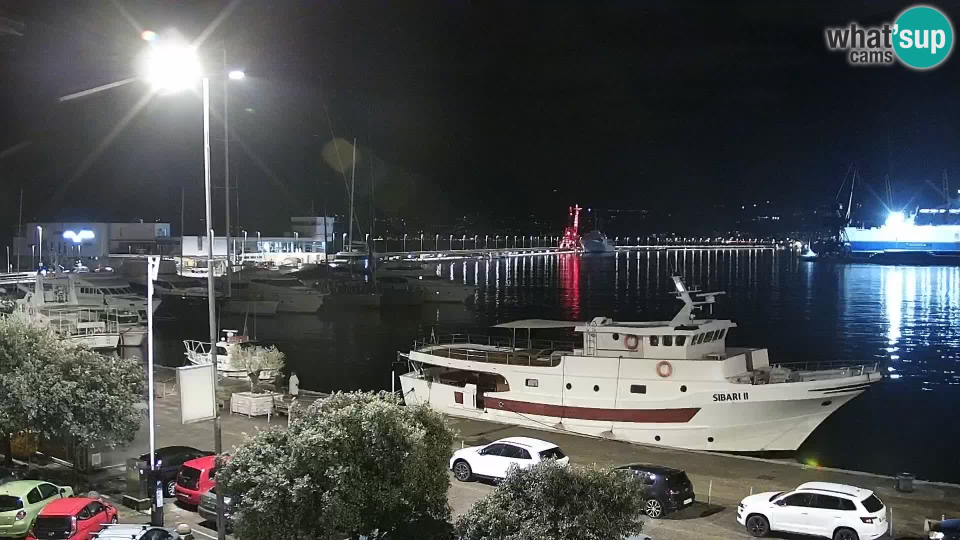 La Riva et Marina à Rijeka – Live Webcam Croatie