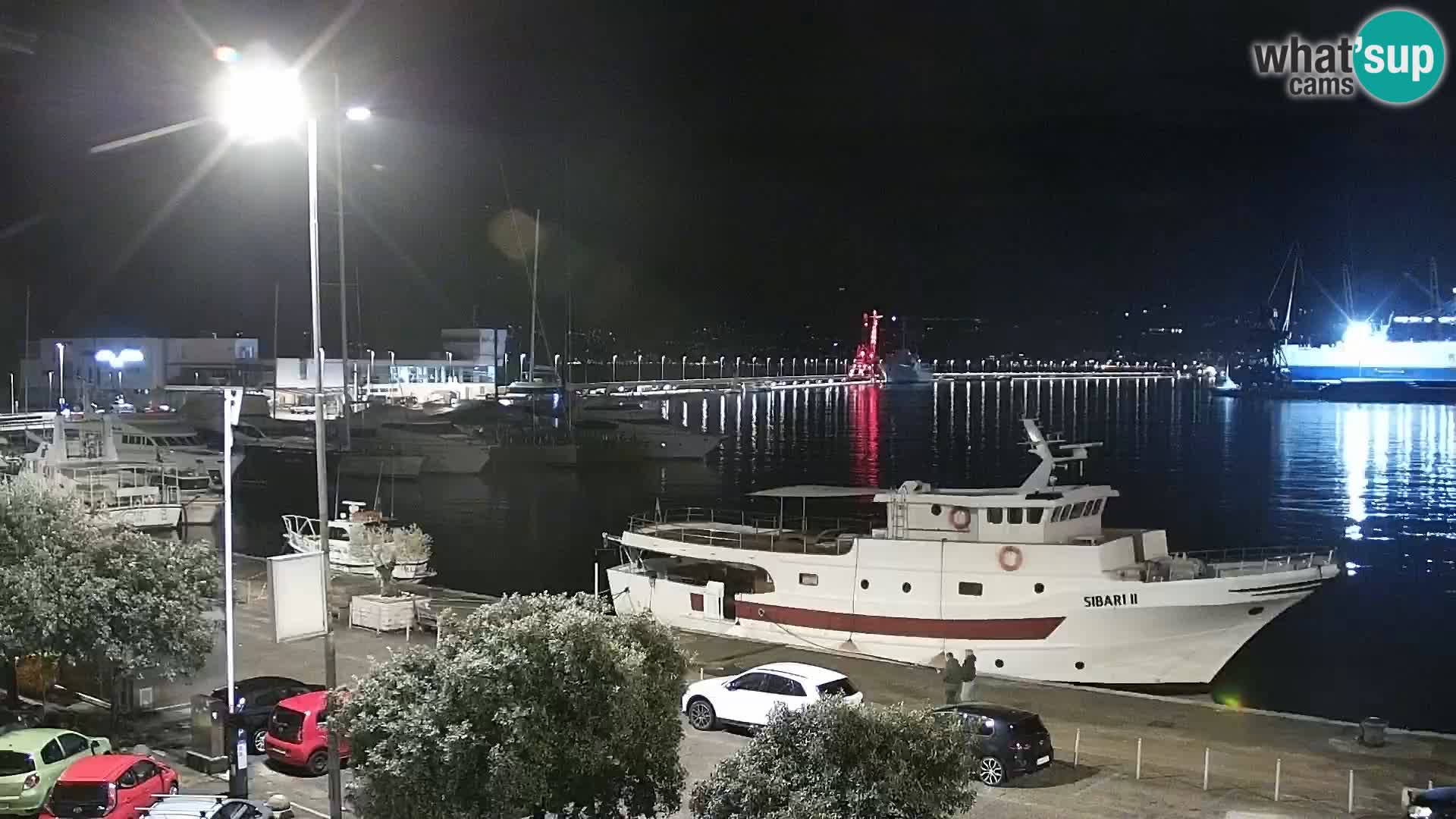 La Riva y Marina en Rijeka – Webcam en vivo Croacia