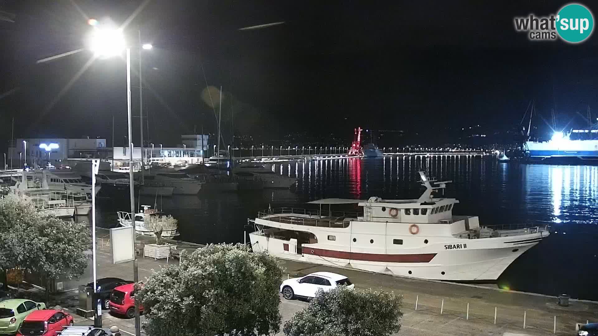 La Riva y Marina en Rijeka – Webcam en vivo Croacia