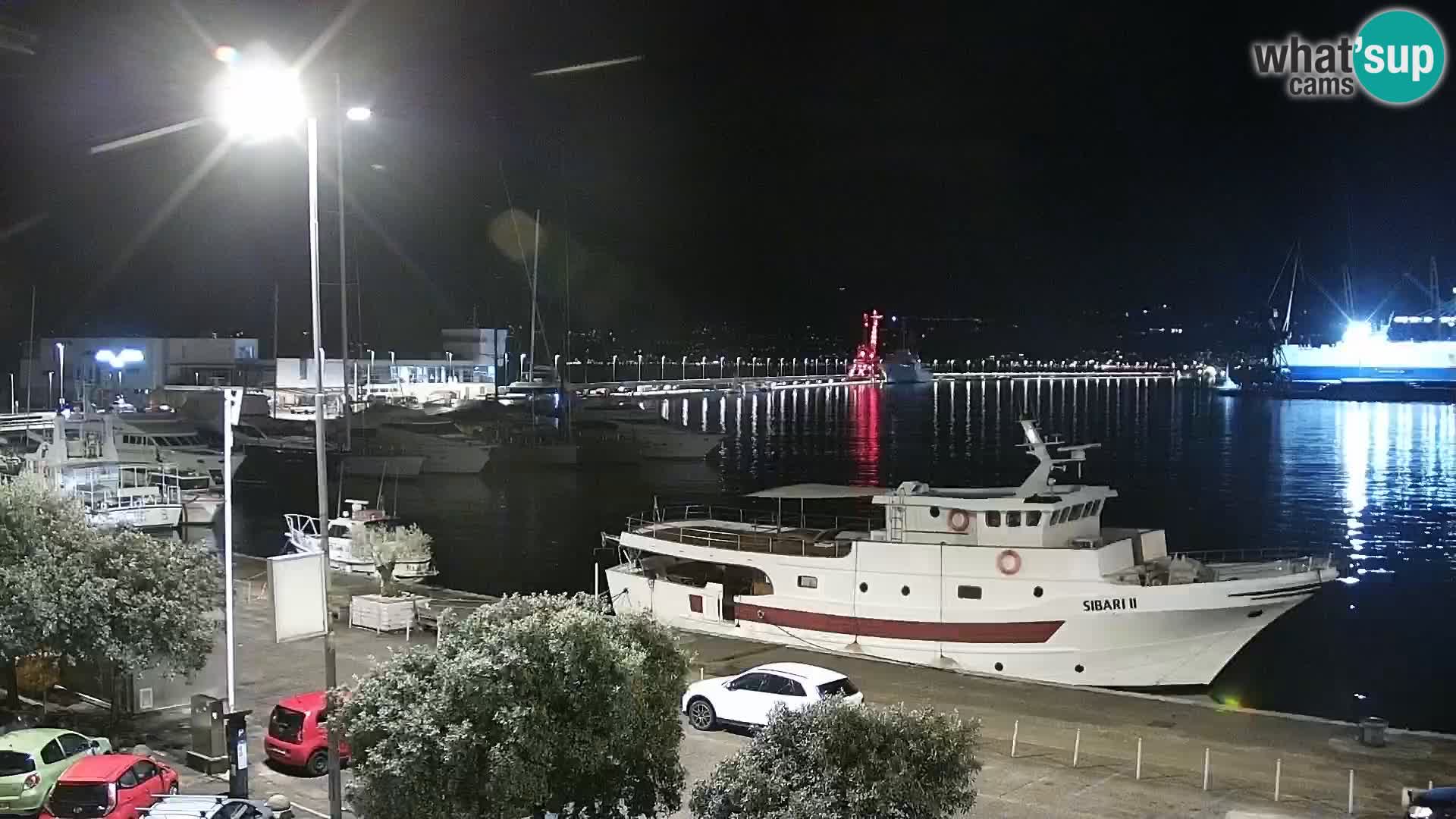 Die Riva und Marina in Rijeka – Live Webcam Kroatien