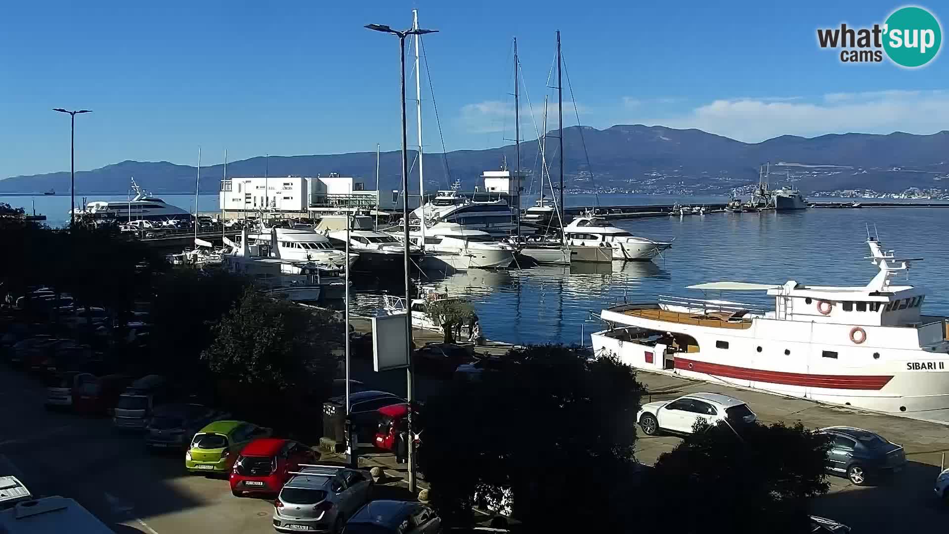 Riva i Marina u Rijeci – Web kamera uživo u Hrvatskoj