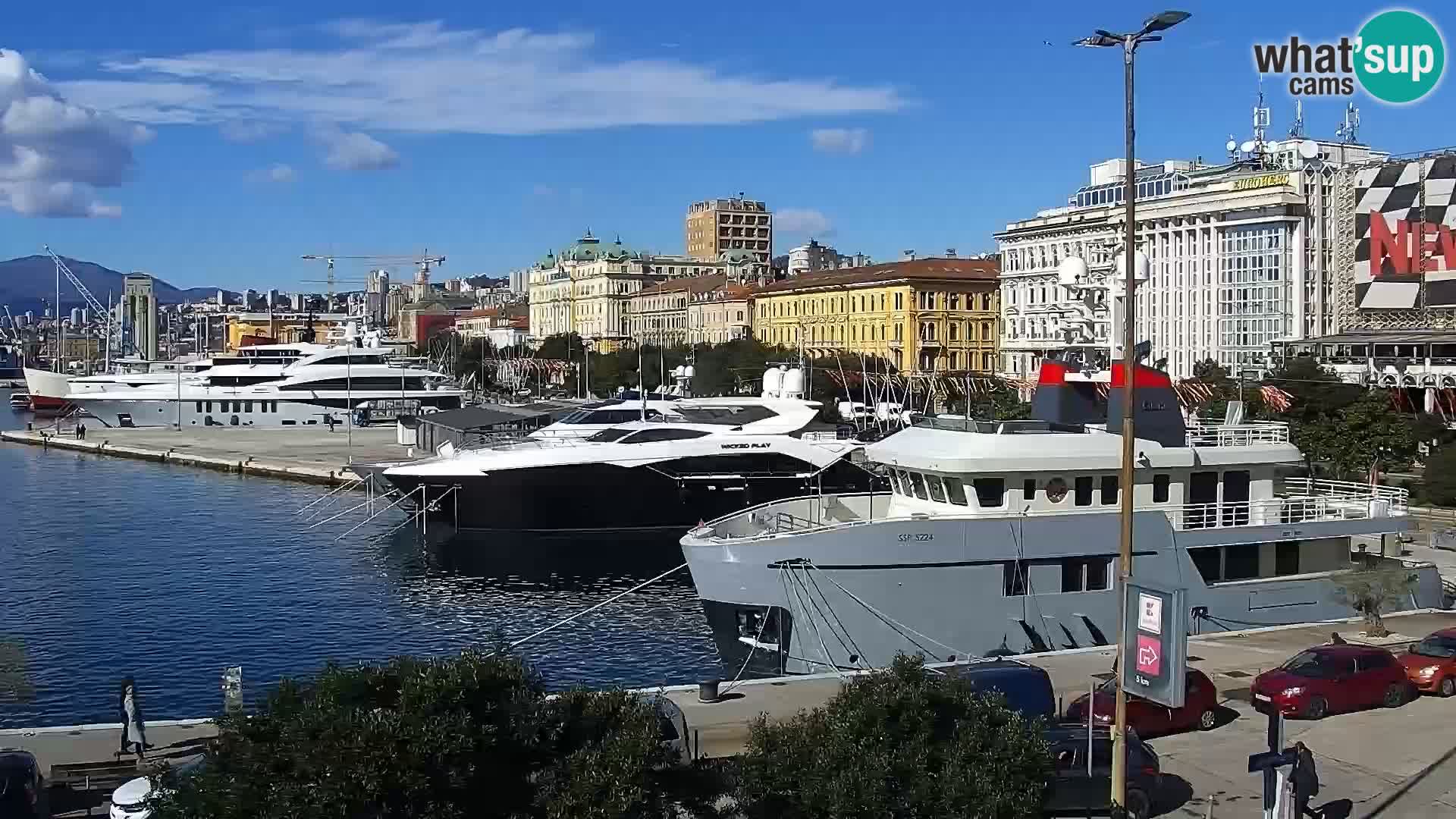 La Riva e la Marina a Rijeka (Fiume) – Live Webcam Croazia