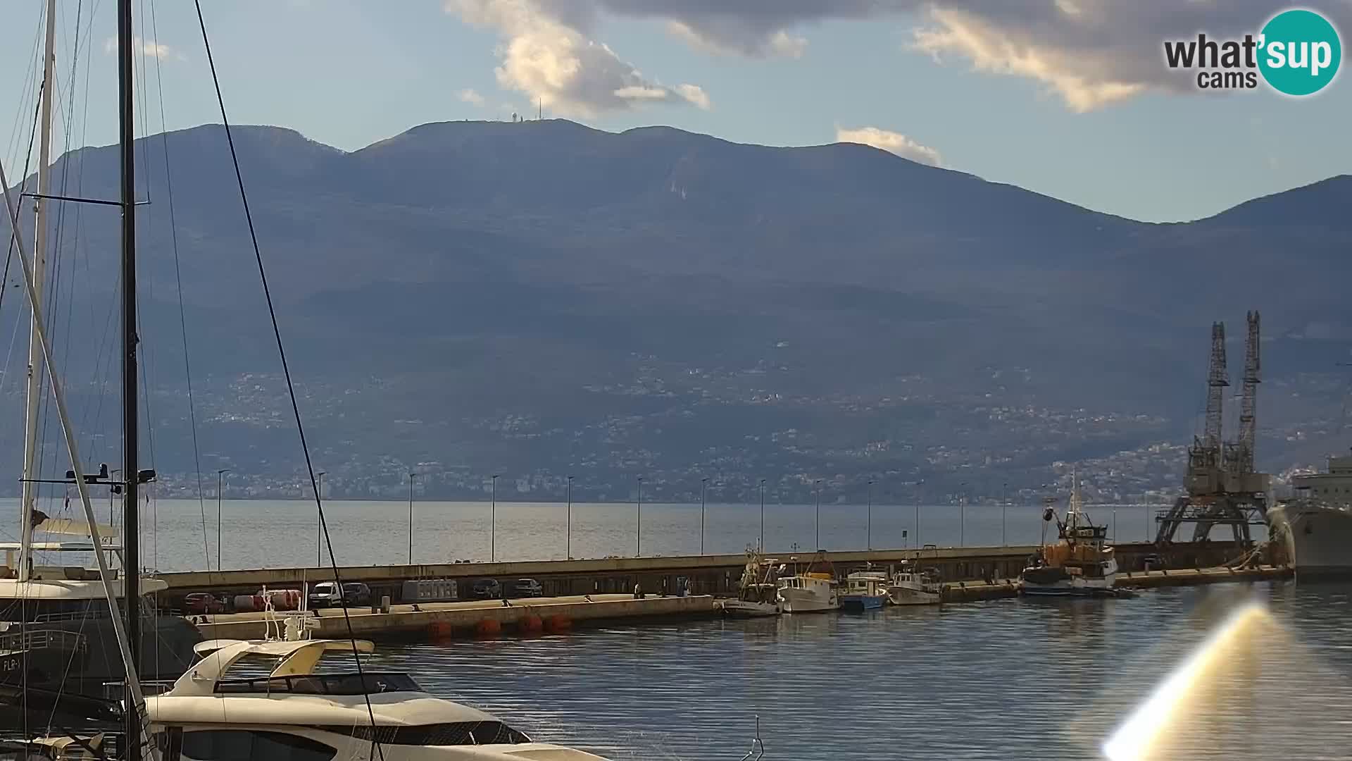 The Riva and Marina in Rijeka  – Live Webcam Croatia