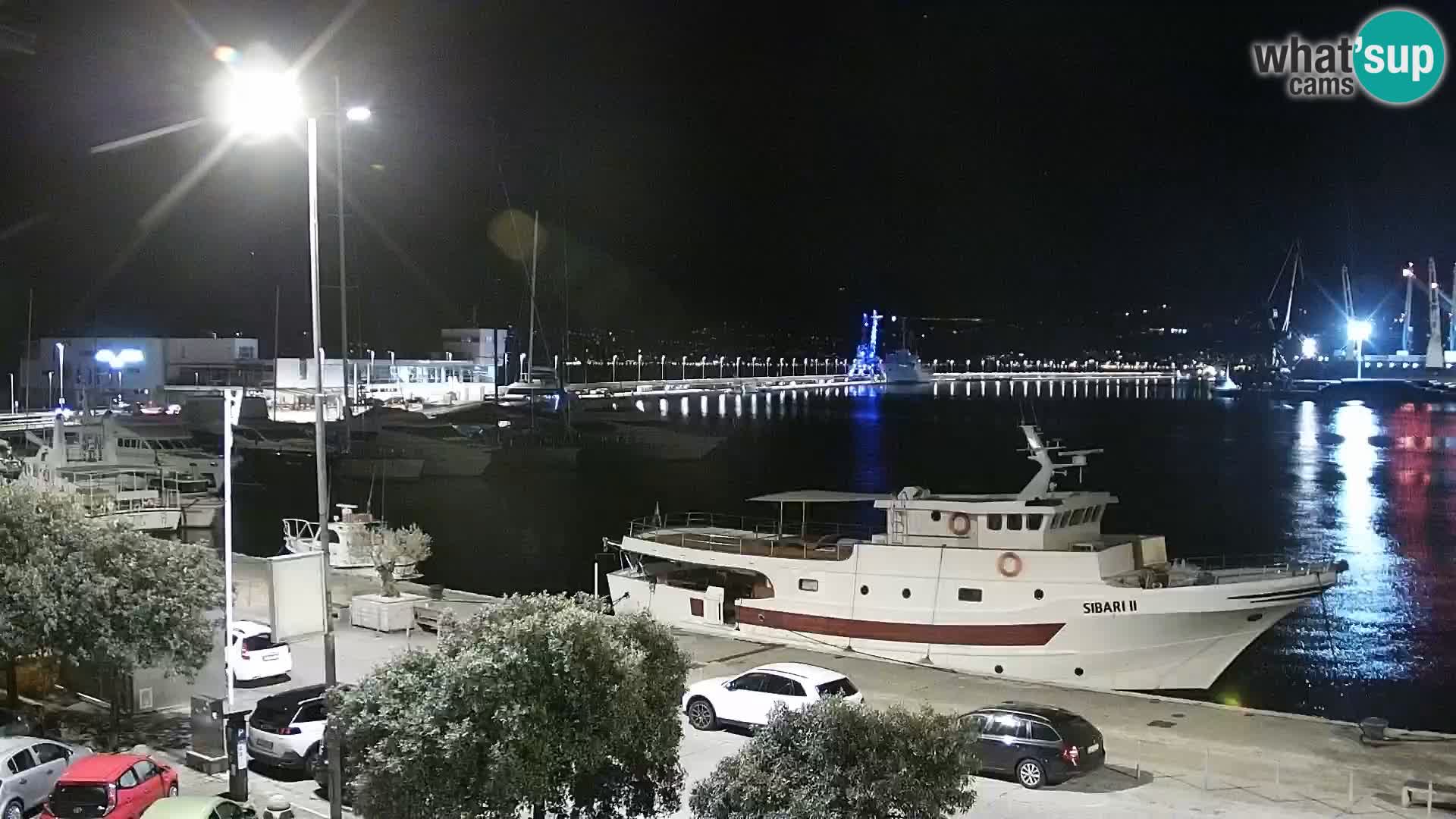 The Riva and Marina in Rijeka  – Live Webcam Croatia