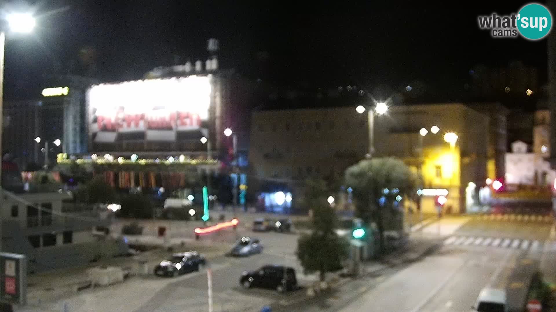 The Riva and Marina in Rijeka  – Live Webcam Croatia