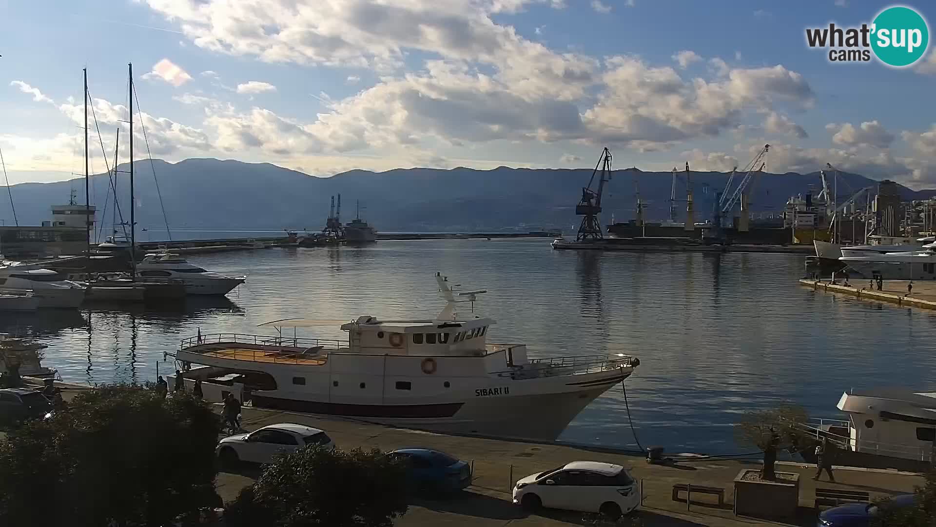 Die Riva und Marina in Rijeka – Live Webcam Kroatien