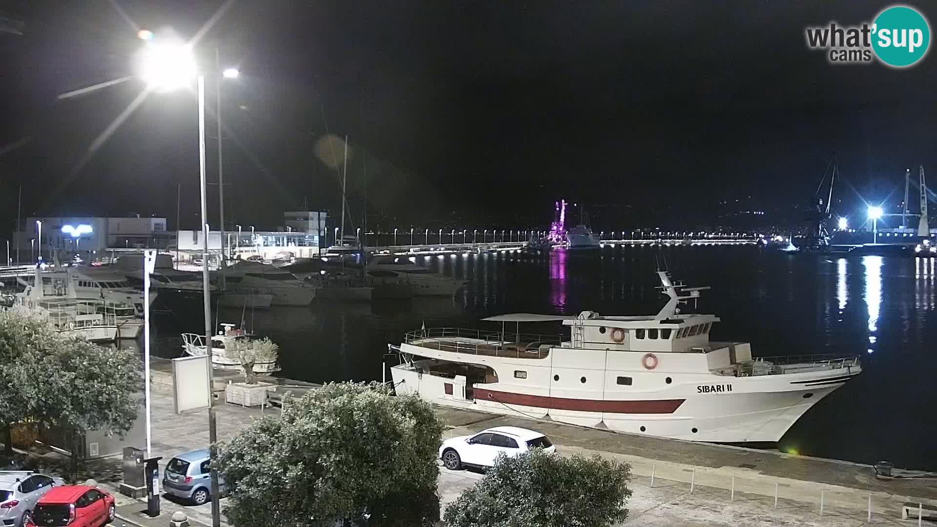 La Riva et Marina à Rijeka – Live Webcam Croatie