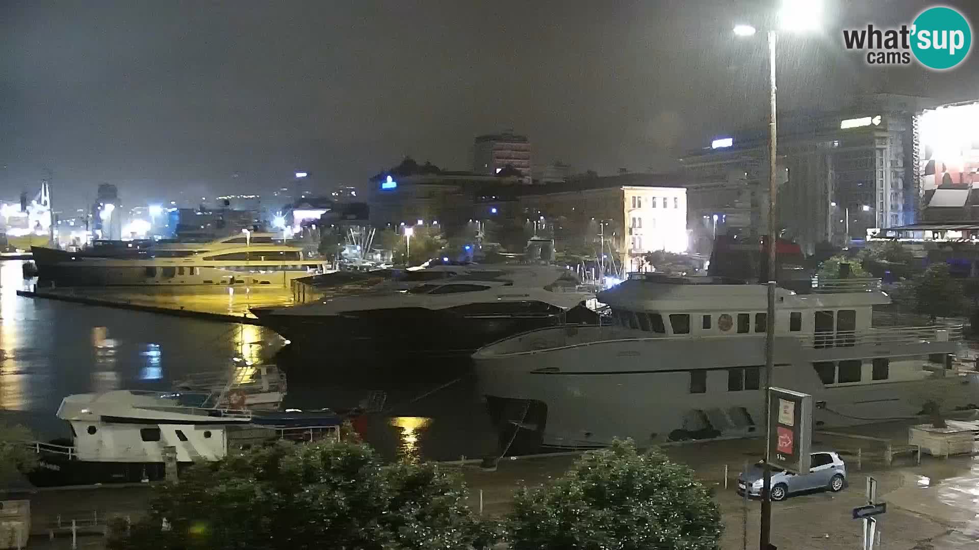 Die Riva und Marina in Rijeka – Live Webcam Kroatien