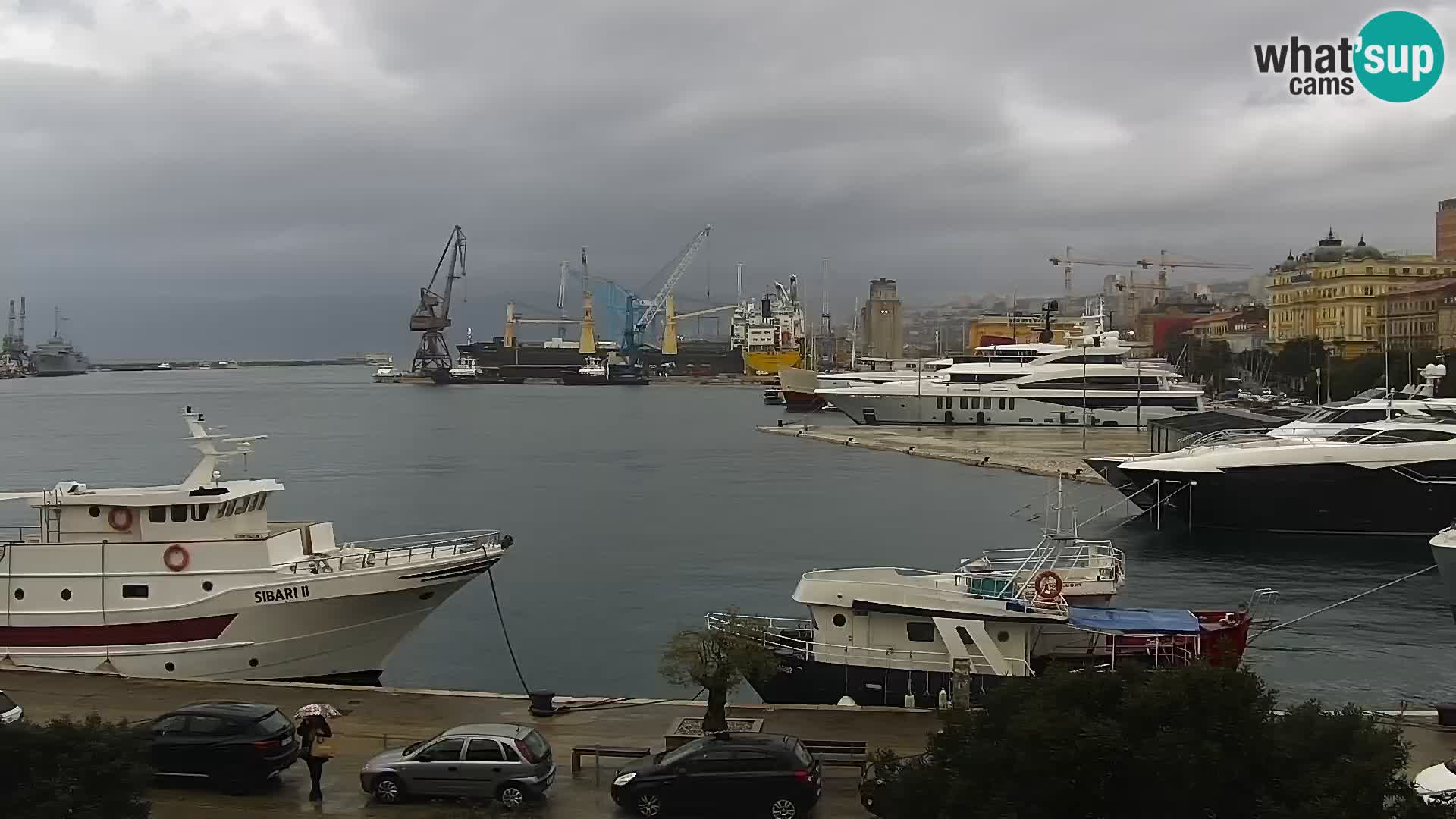 Die Riva und Marina in Rijeka – Live Webcam Kroatien