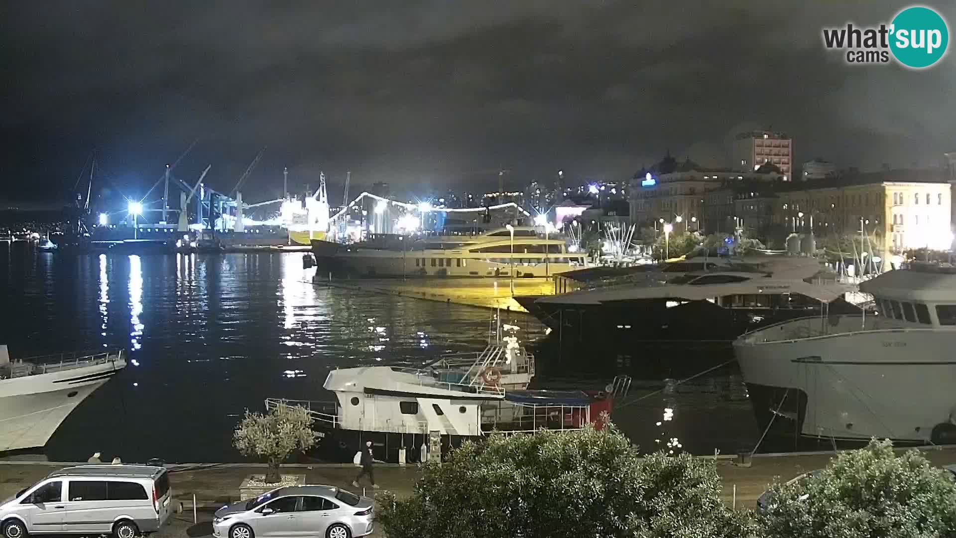 La Riva e la Marina a Rijeka (Fiume) – Live Webcam Croazia