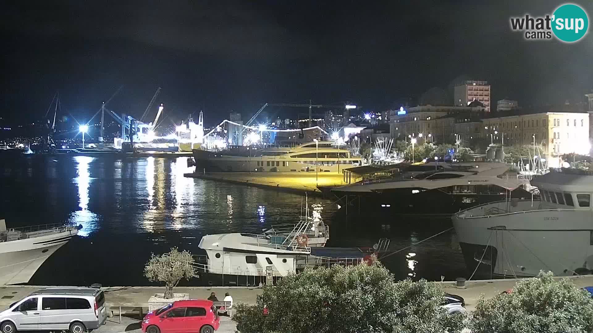 La Riva e la Marina a Rijeka (Fiume) – Live Webcam Croazia