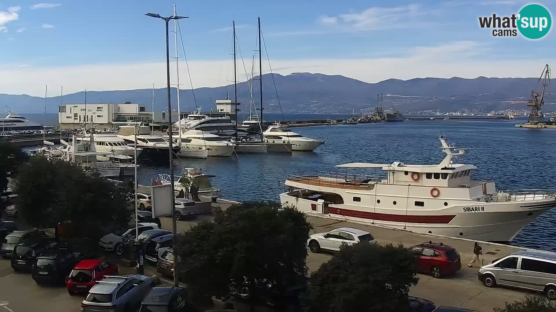 The Riva and Marina in Rijeka  – Live Webcam Croatia