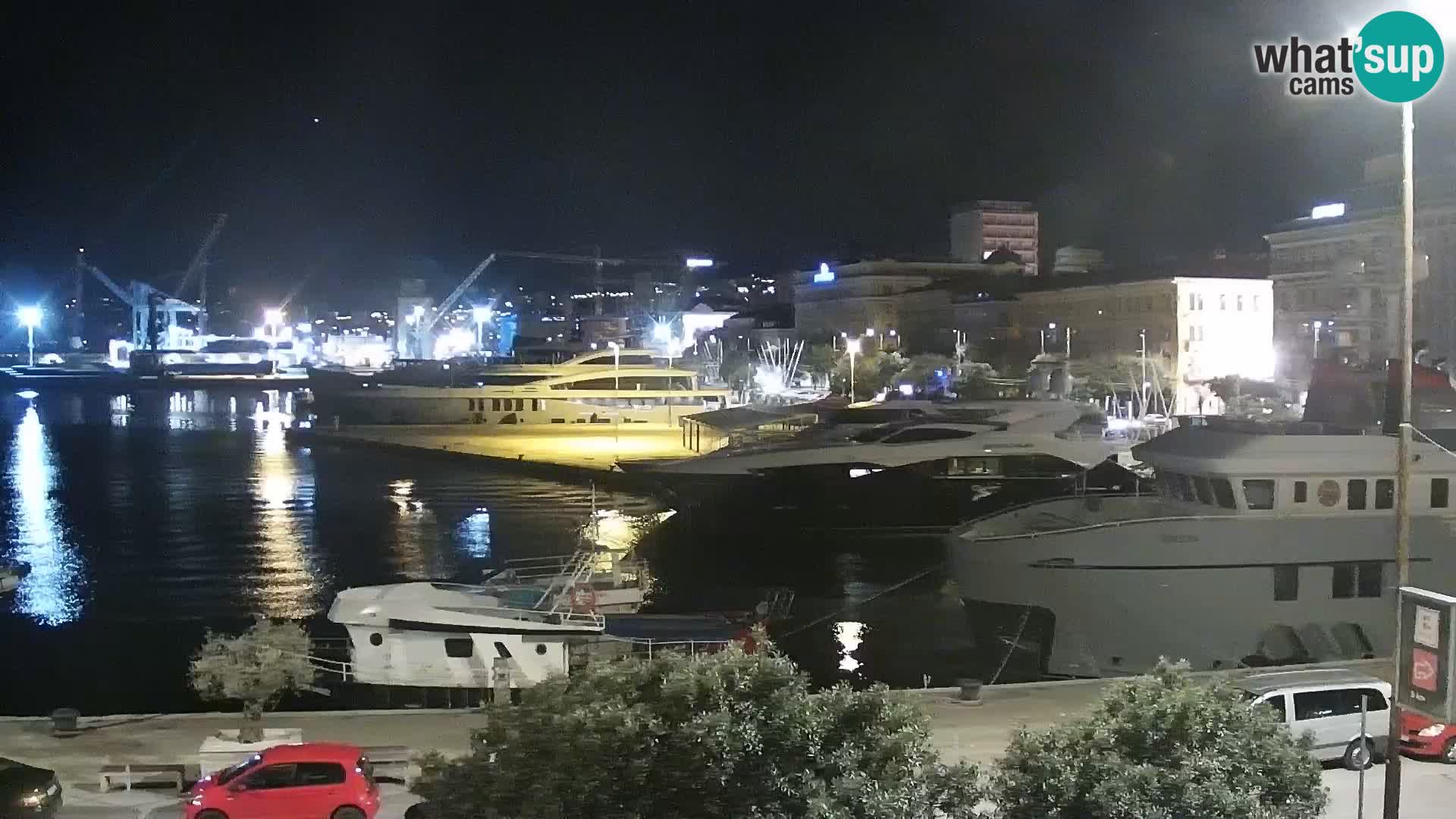 La Riva e la Marina a Rijeka (Fiume) – Live Webcam Croazia