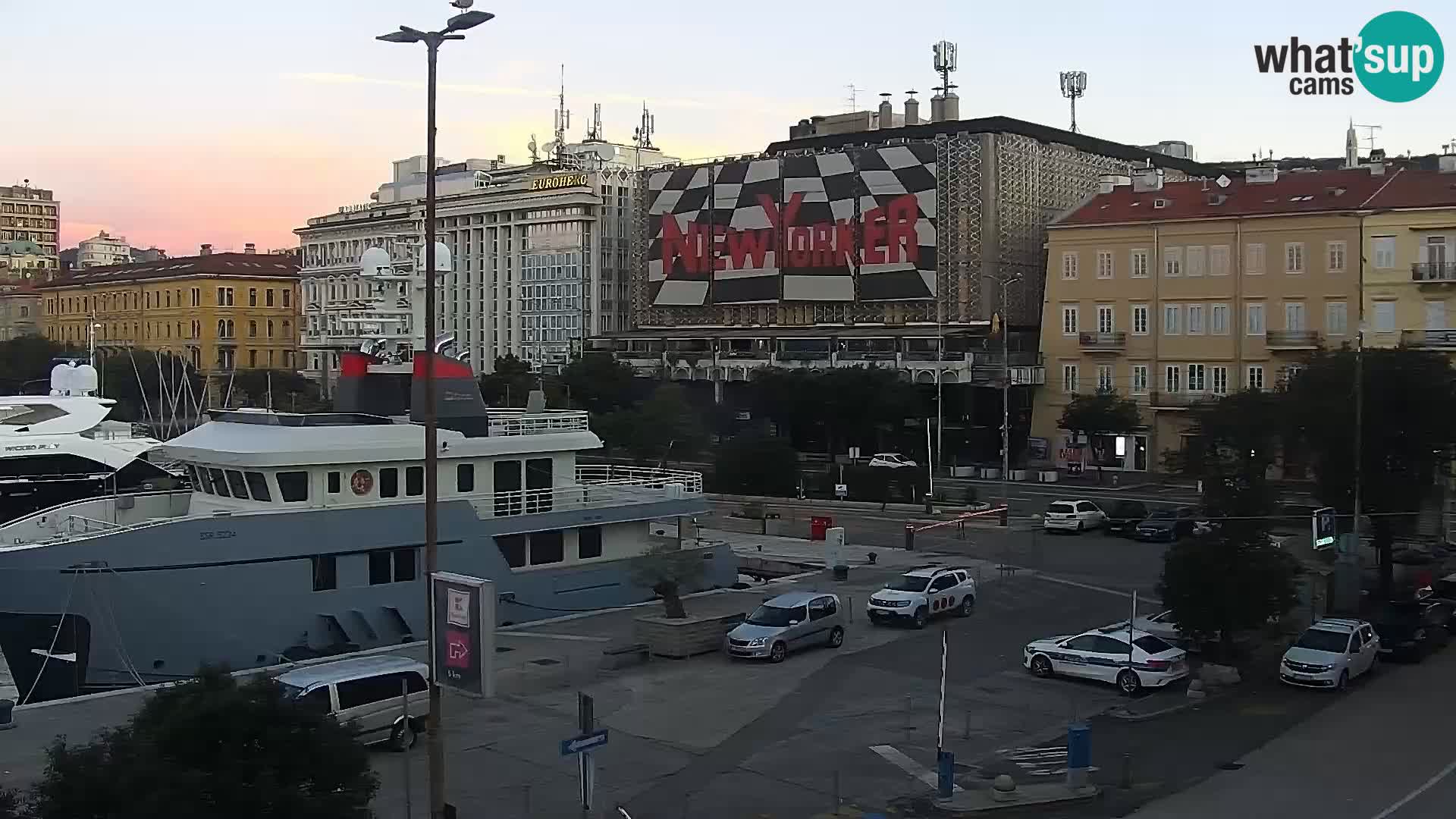 La Riva e la Marina a Rijeka (Fiume) – Live Webcam Croazia