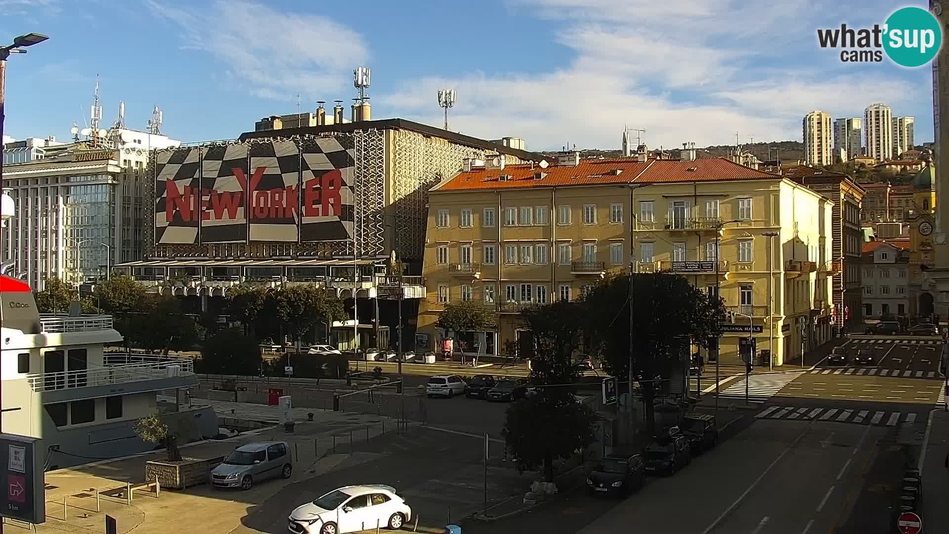 La Riva et Marina à Rijeka – Live Webcam Croatie