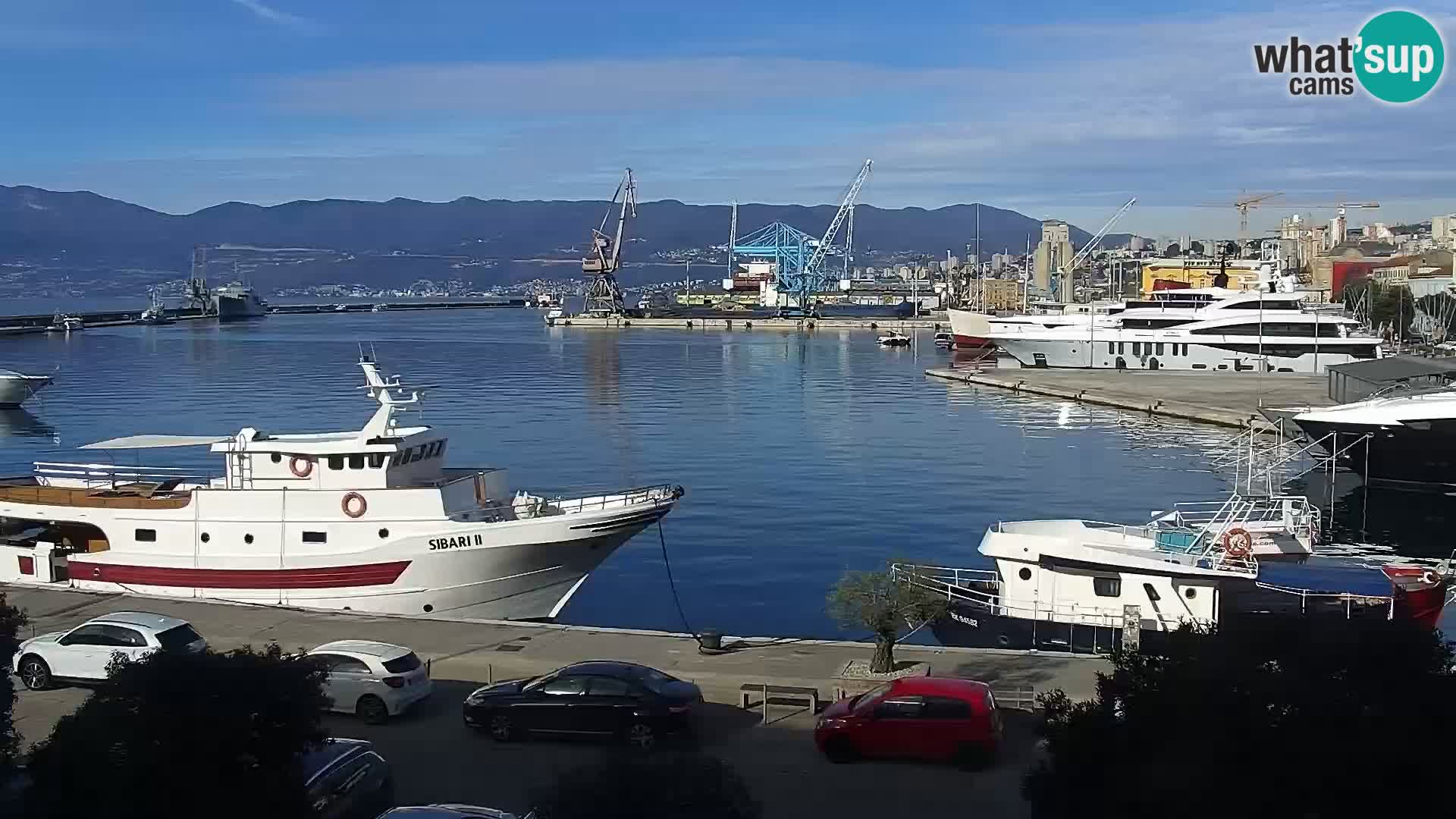 Riva i Marina u Rijeci – Web kamera uživo u Hrvatskoj