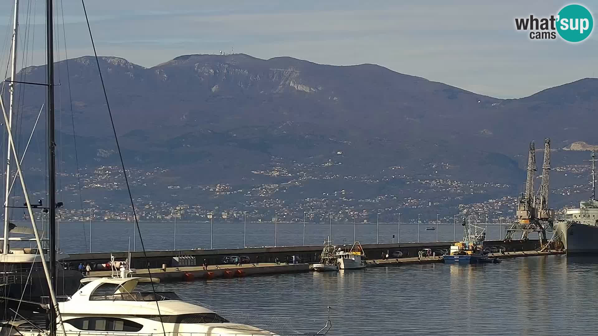 La Riva e la Marina a Rijeka (Fiume) – Live Webcam Croazia