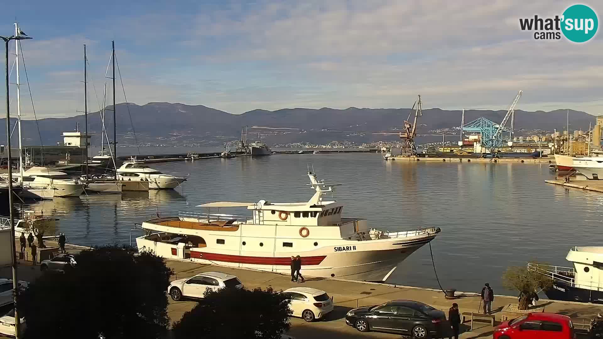 La Riva e la Marina a Rijeka (Fiume) – Live Webcam Croazia