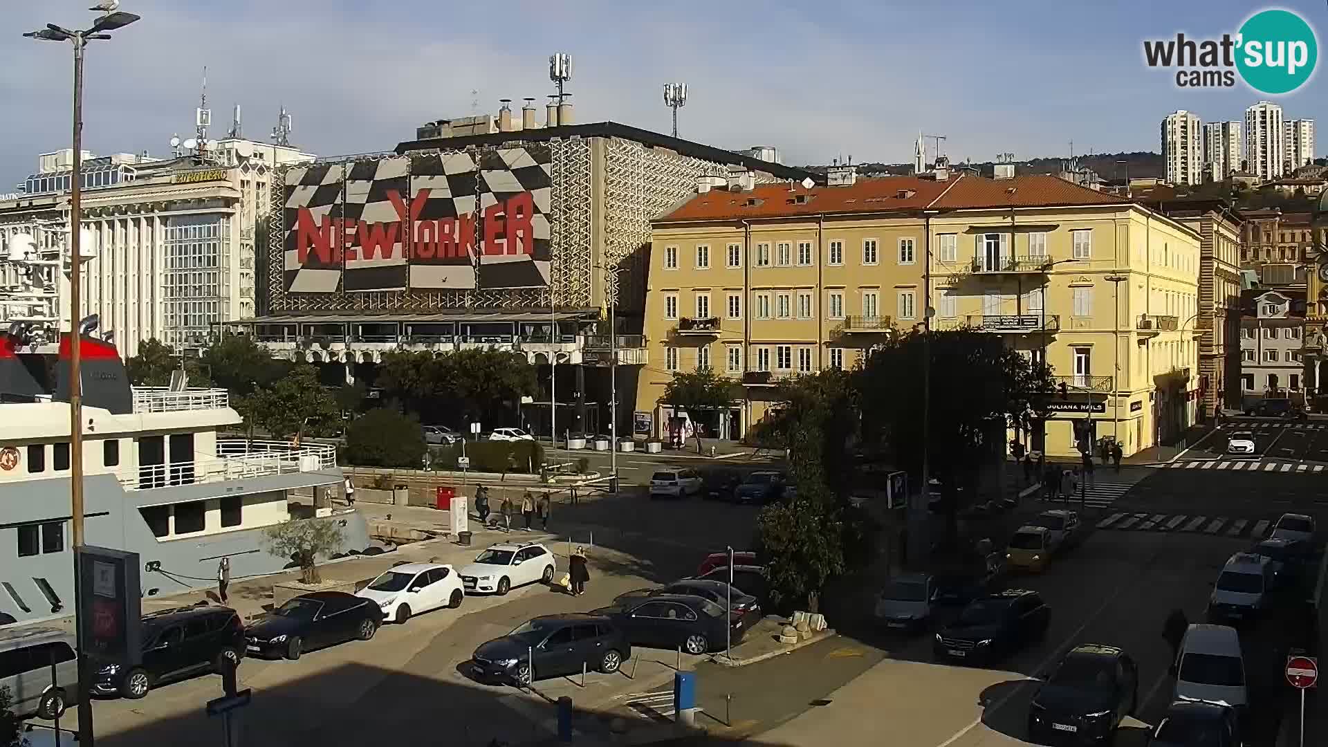 La Riva e la Marina a Rijeka (Fiume) – Live Webcam Croazia