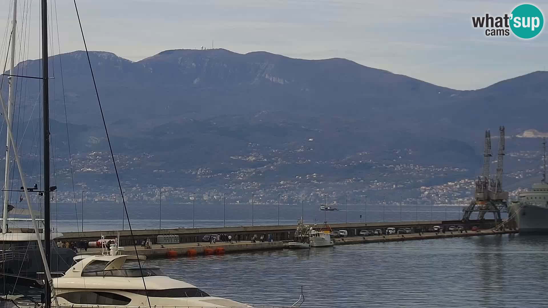 La Riva e la Marina a Rijeka (Fiume) – Live Webcam Croazia