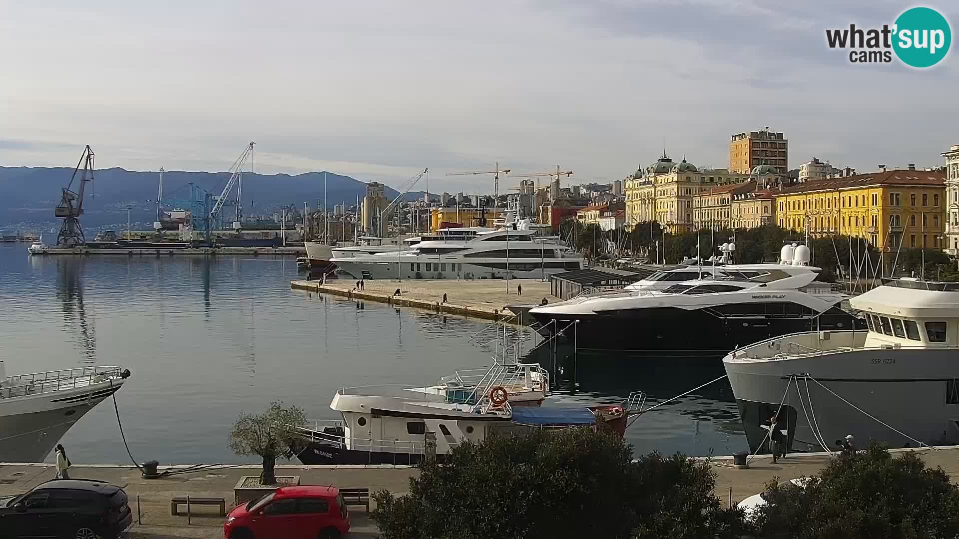 La Riva e la Marina a Rijeka (Fiume) – Live Webcam Croazia