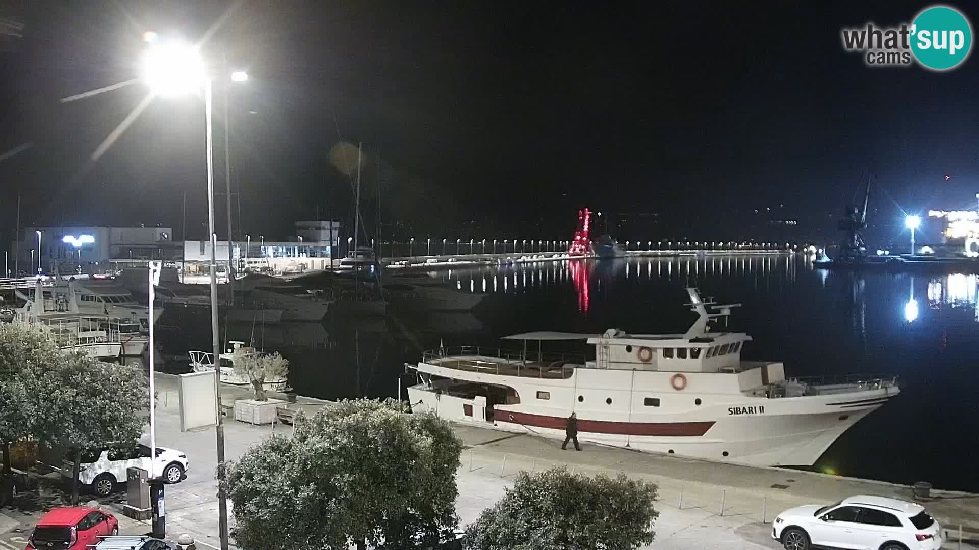 La Riva y Marina en Rijeka – Webcam en vivo Croacia