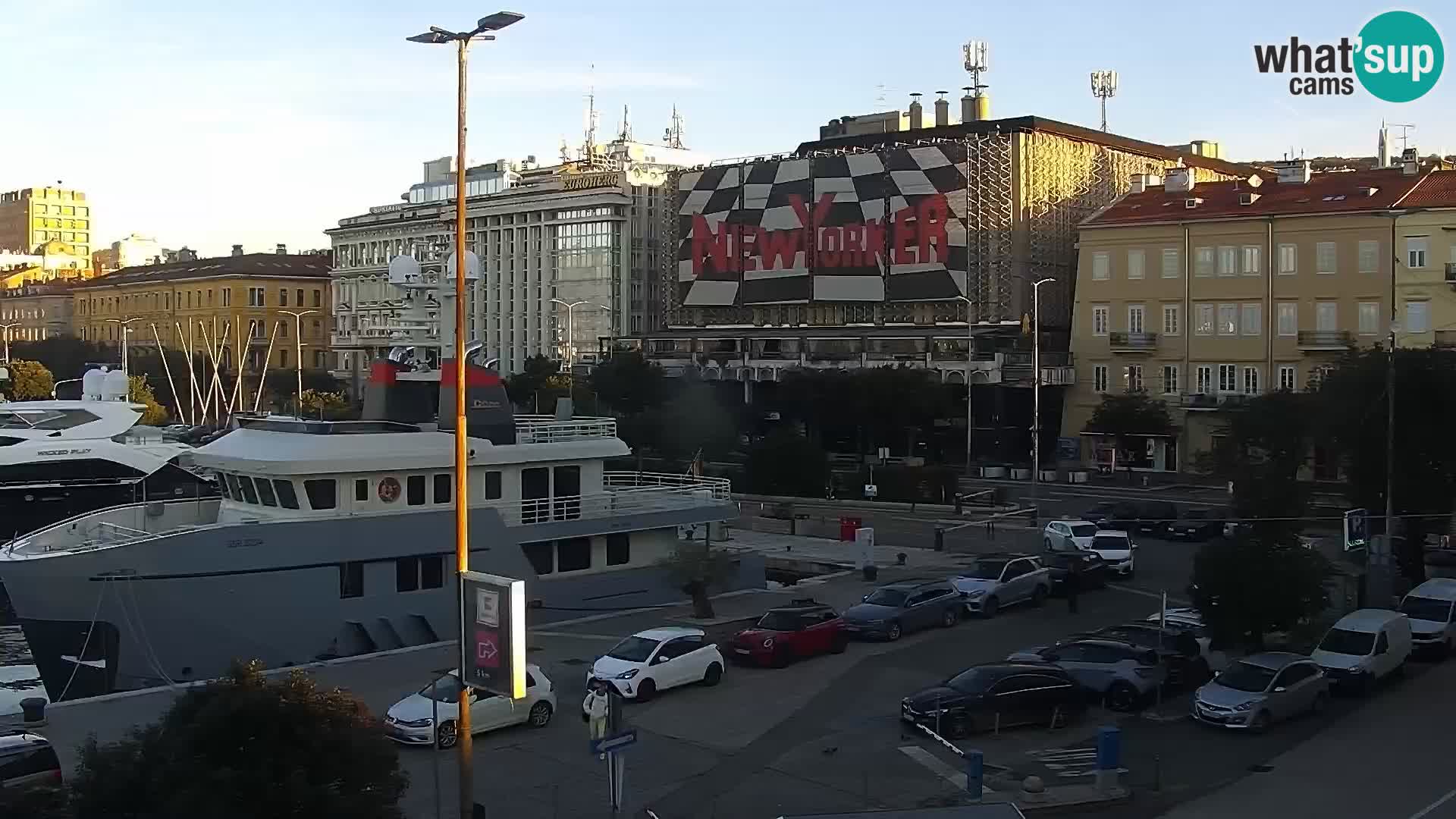 La Riva e la Marina a Rijeka (Fiume) – Live Webcam Croazia