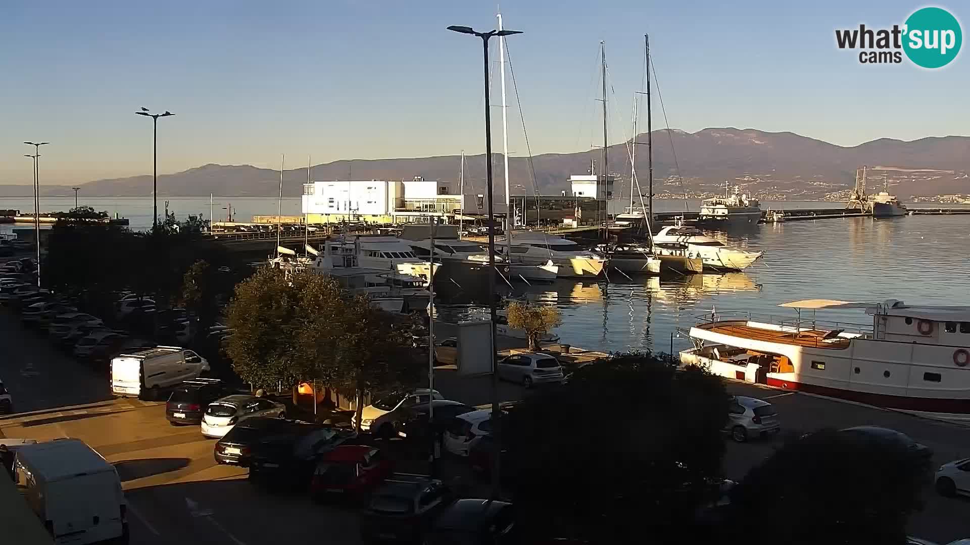 La Riva e la Marina a Rijeka (Fiume) – Live Webcam Croazia