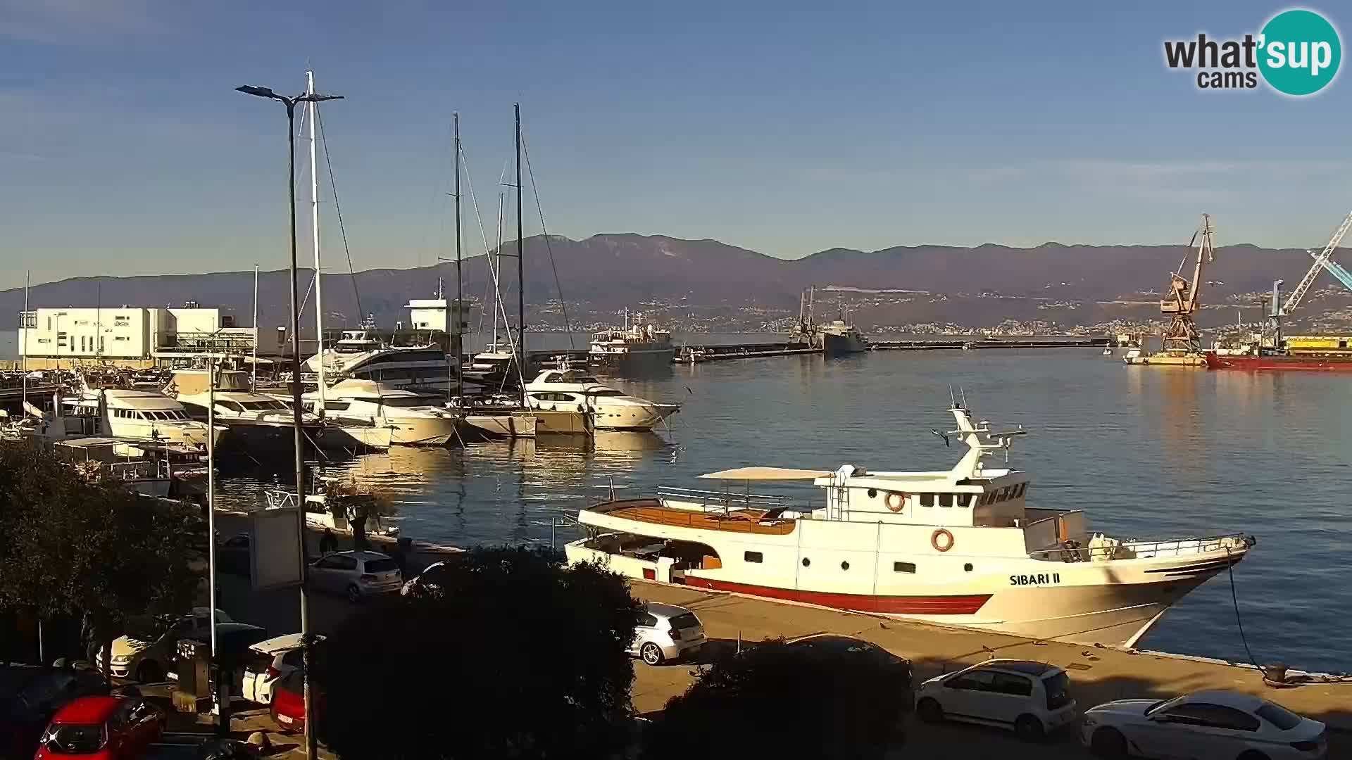 La Riva e la Marina a Rijeka (Fiume) – Live Webcam Croazia
