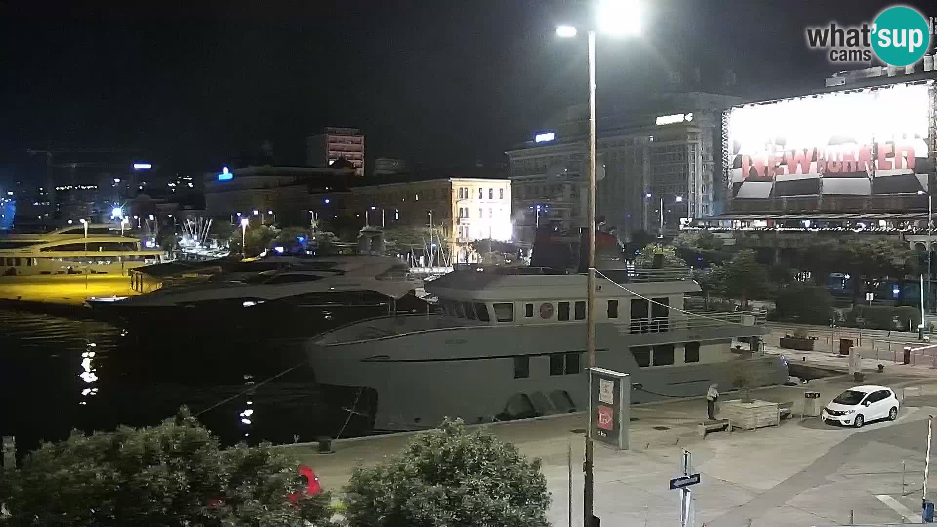 Die Riva und Marina in Rijeka – Live Webcam Kroatien