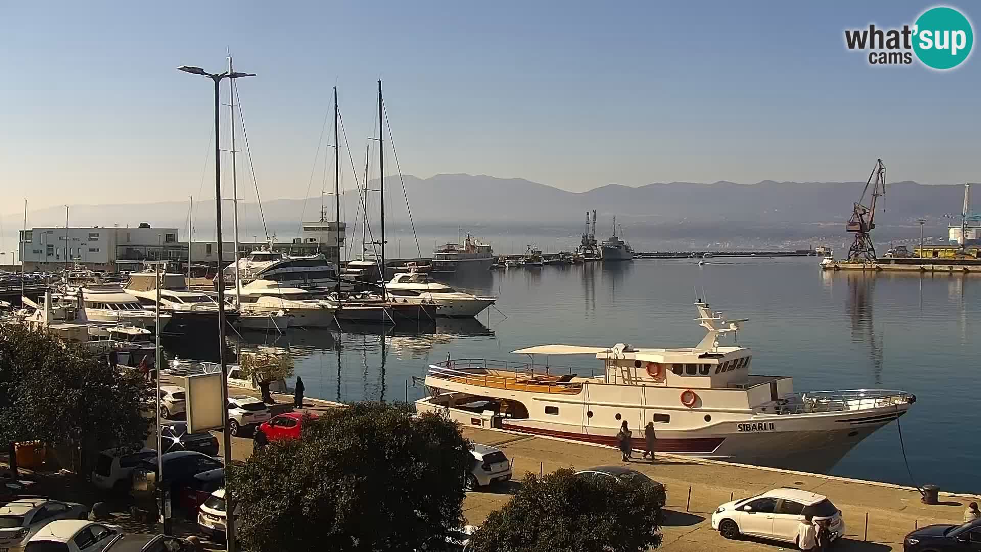 Die Riva und Marina in Rijeka – Live Webcam Kroatien