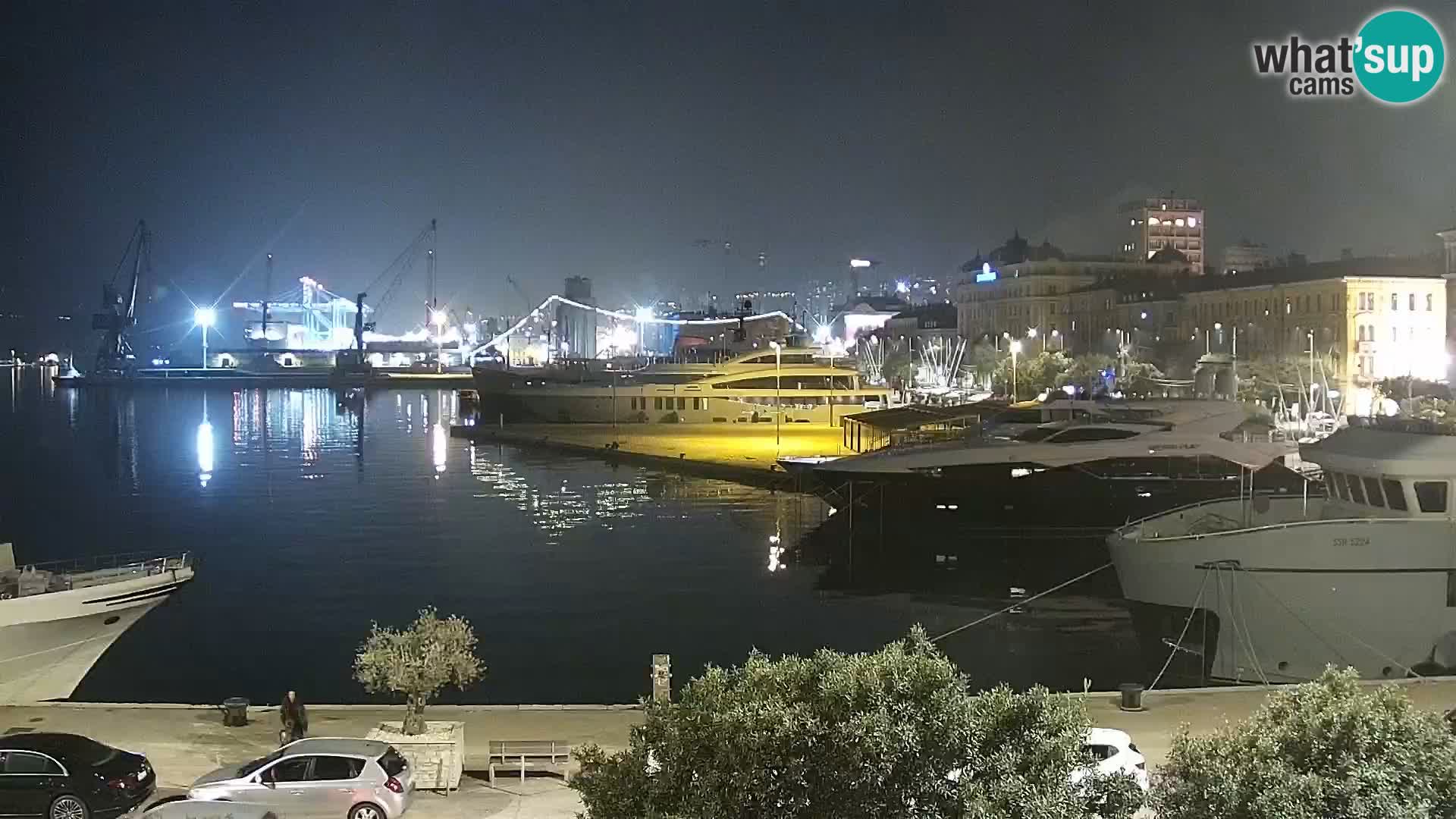 The Riva and Marina in Rijeka – Live Webcam Croatia