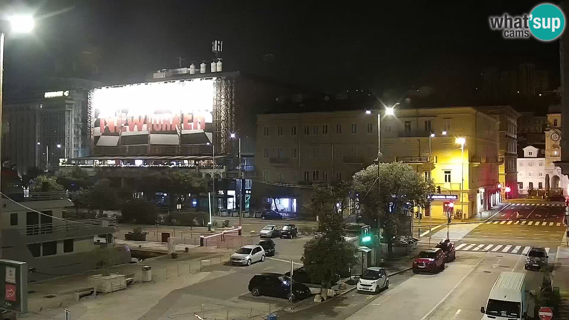 La Riva et Marina à Rijeka – Live Webcam Croatie