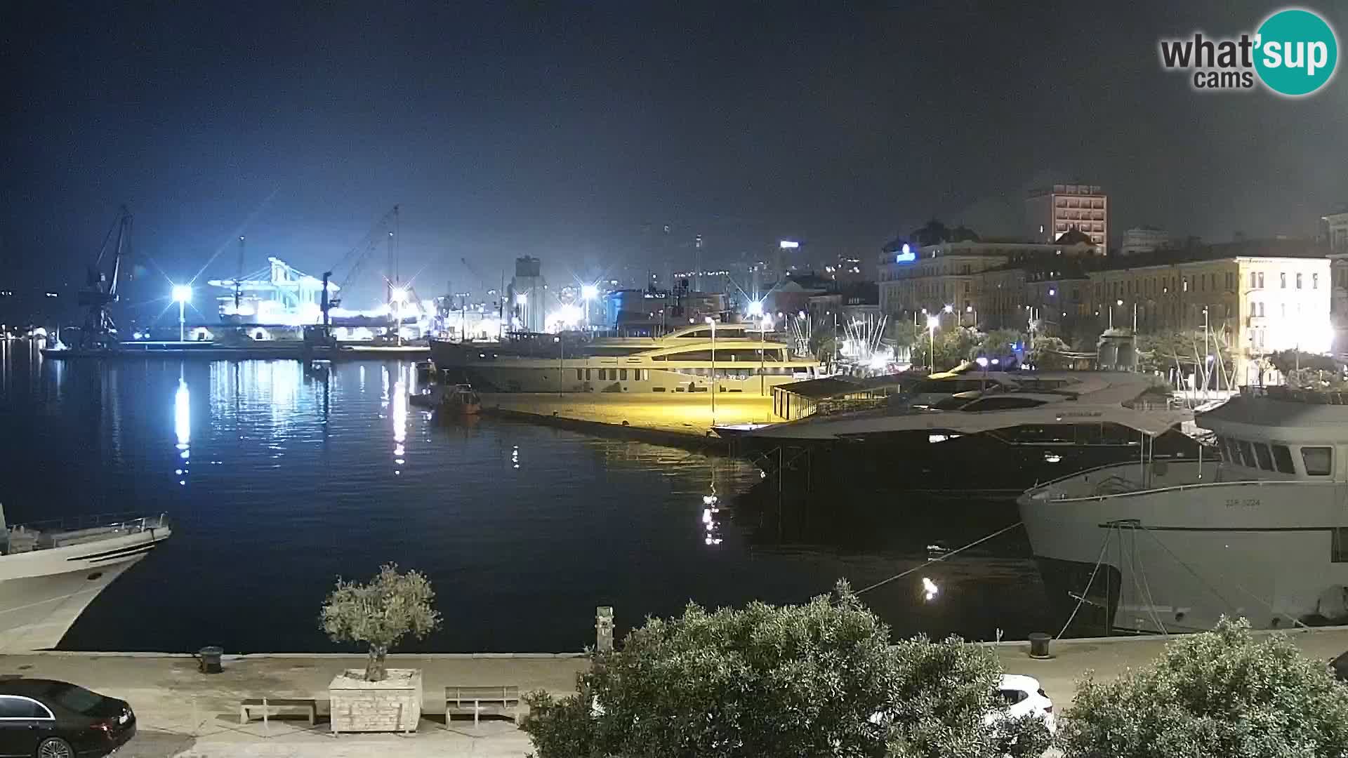 Riva i Marina u Rijeci – Web kamera uživo u Hrvatskoj