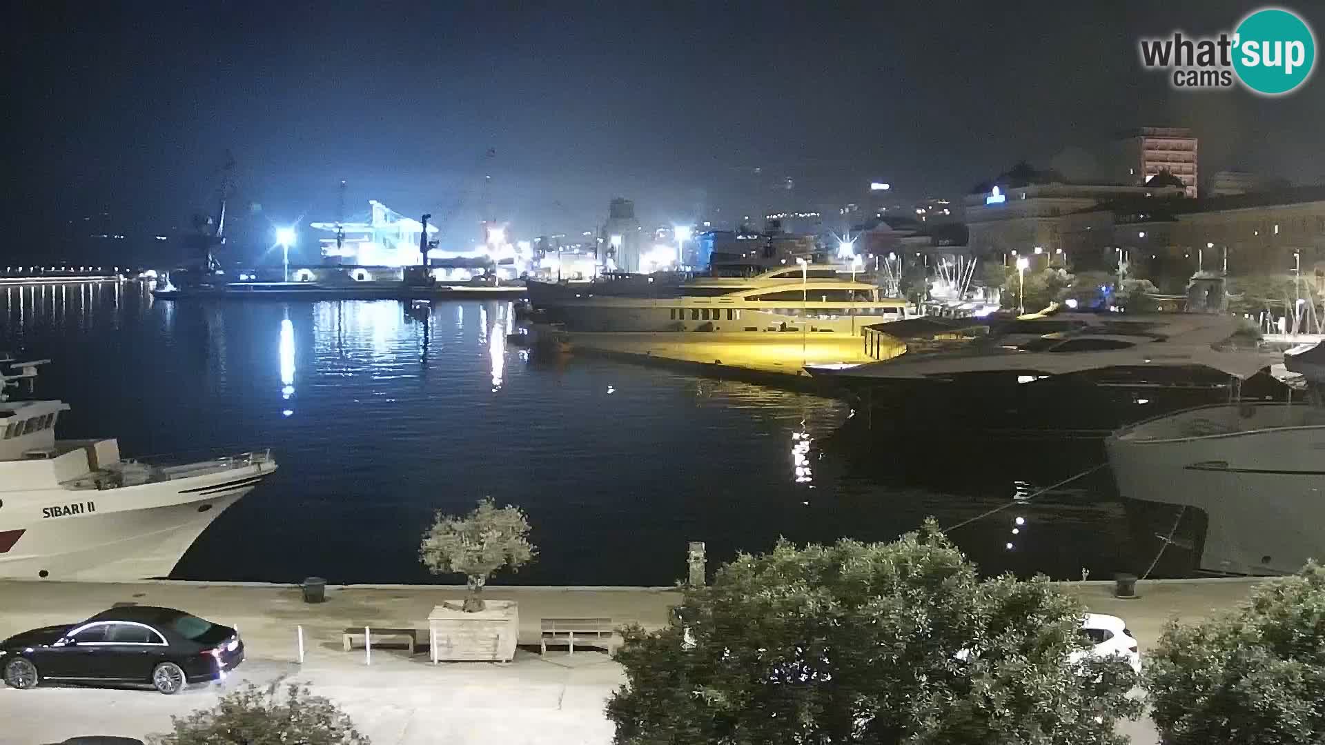 La Riva et Marina à Rijeka – Live Webcam Croatie