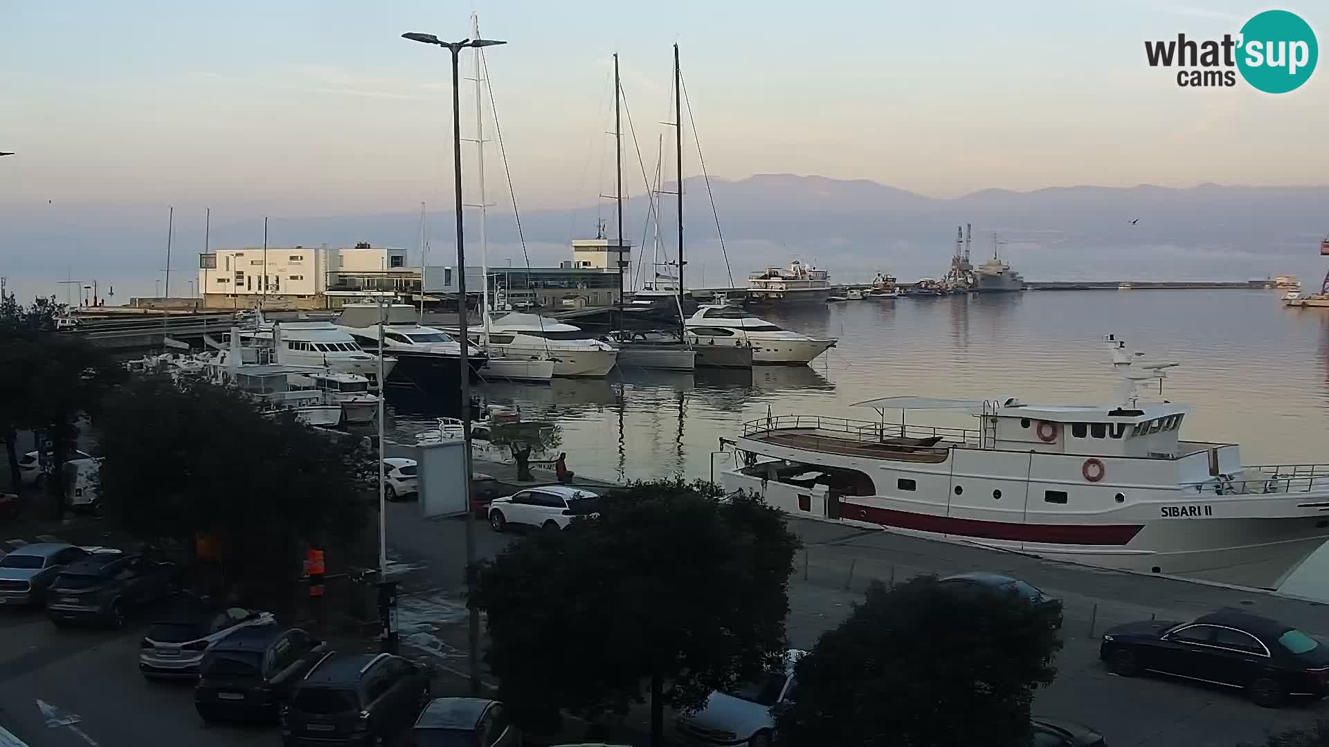 La Riva et Marina à Rijeka – Live Webcam Croatie