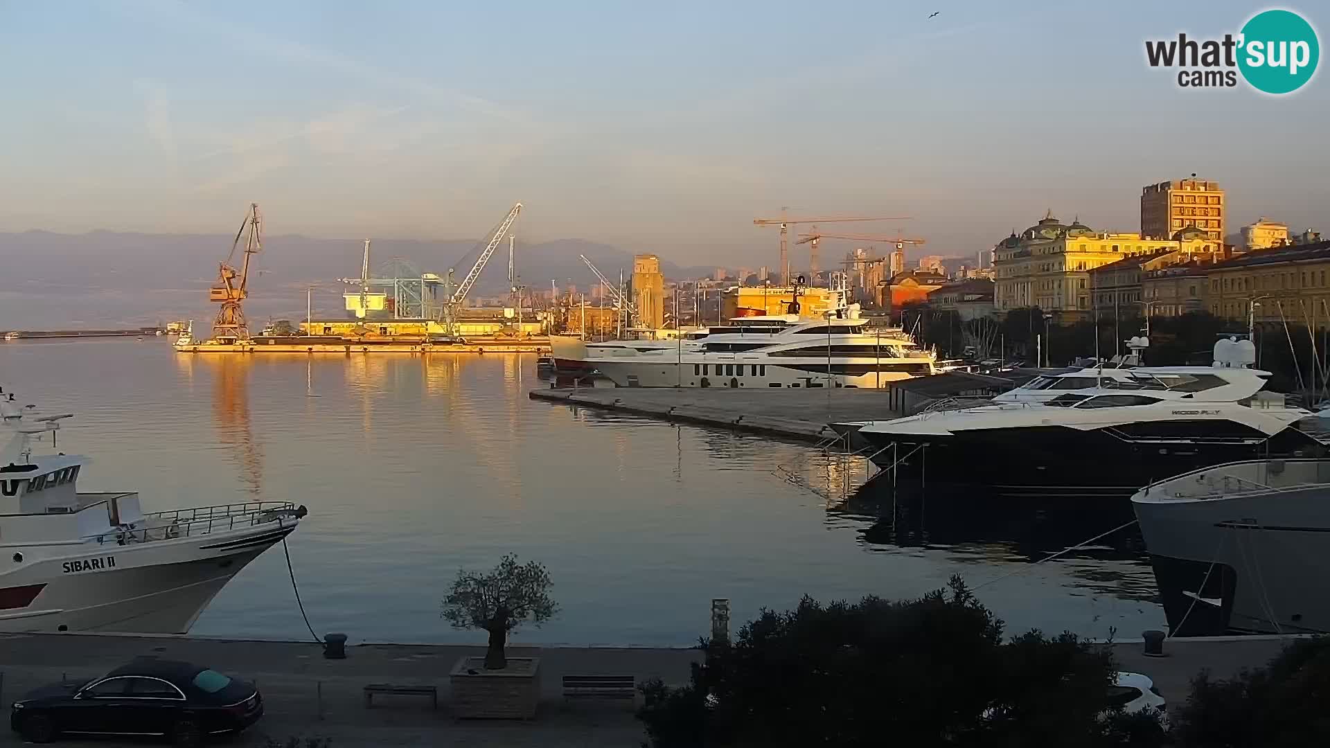 Riva i Marina u Rijeci – Web kamera uživo u Hrvatskoj