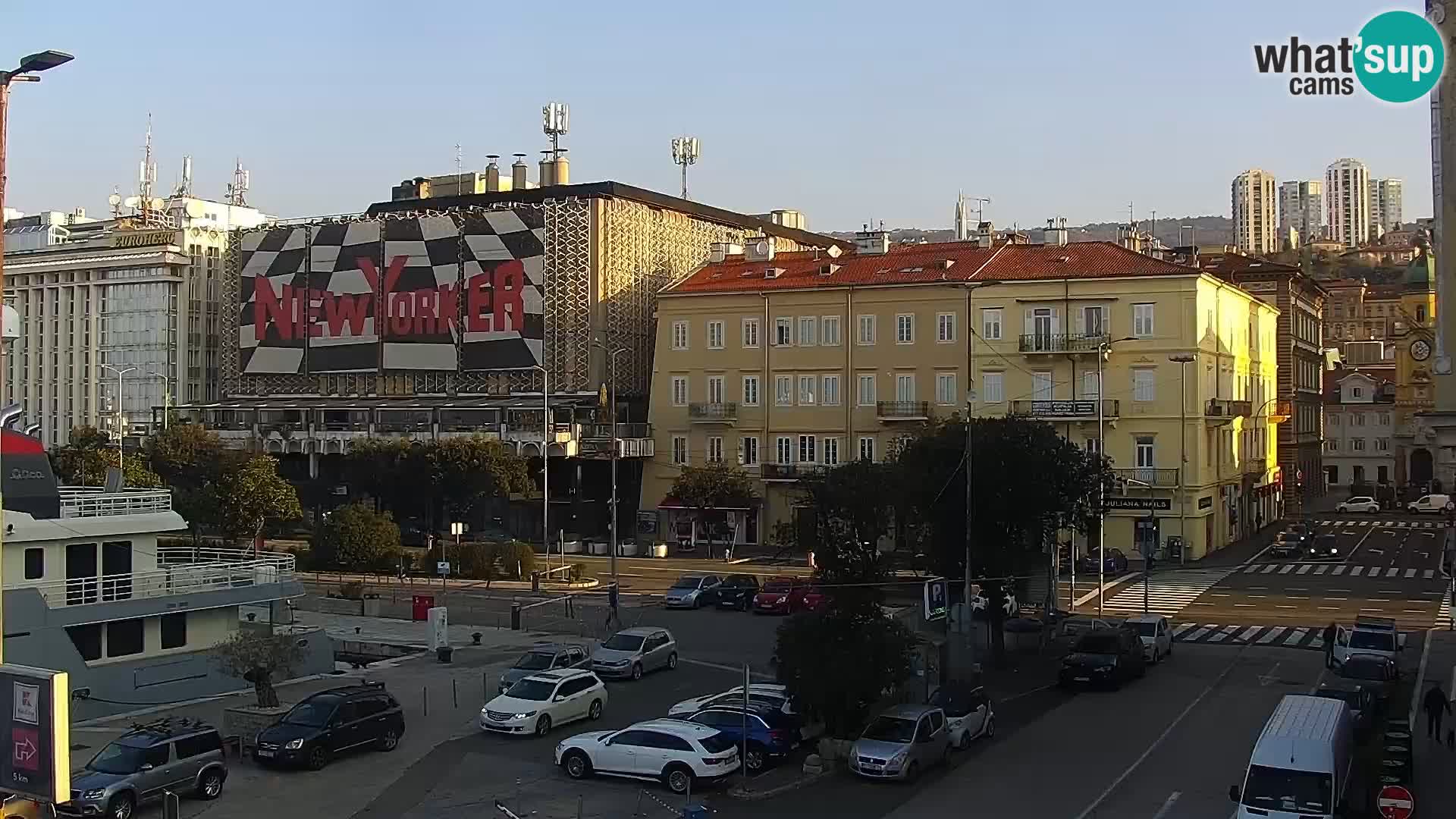 La Riva e la Marina a Rijeka (Fiume) – Live Webcam Croazia