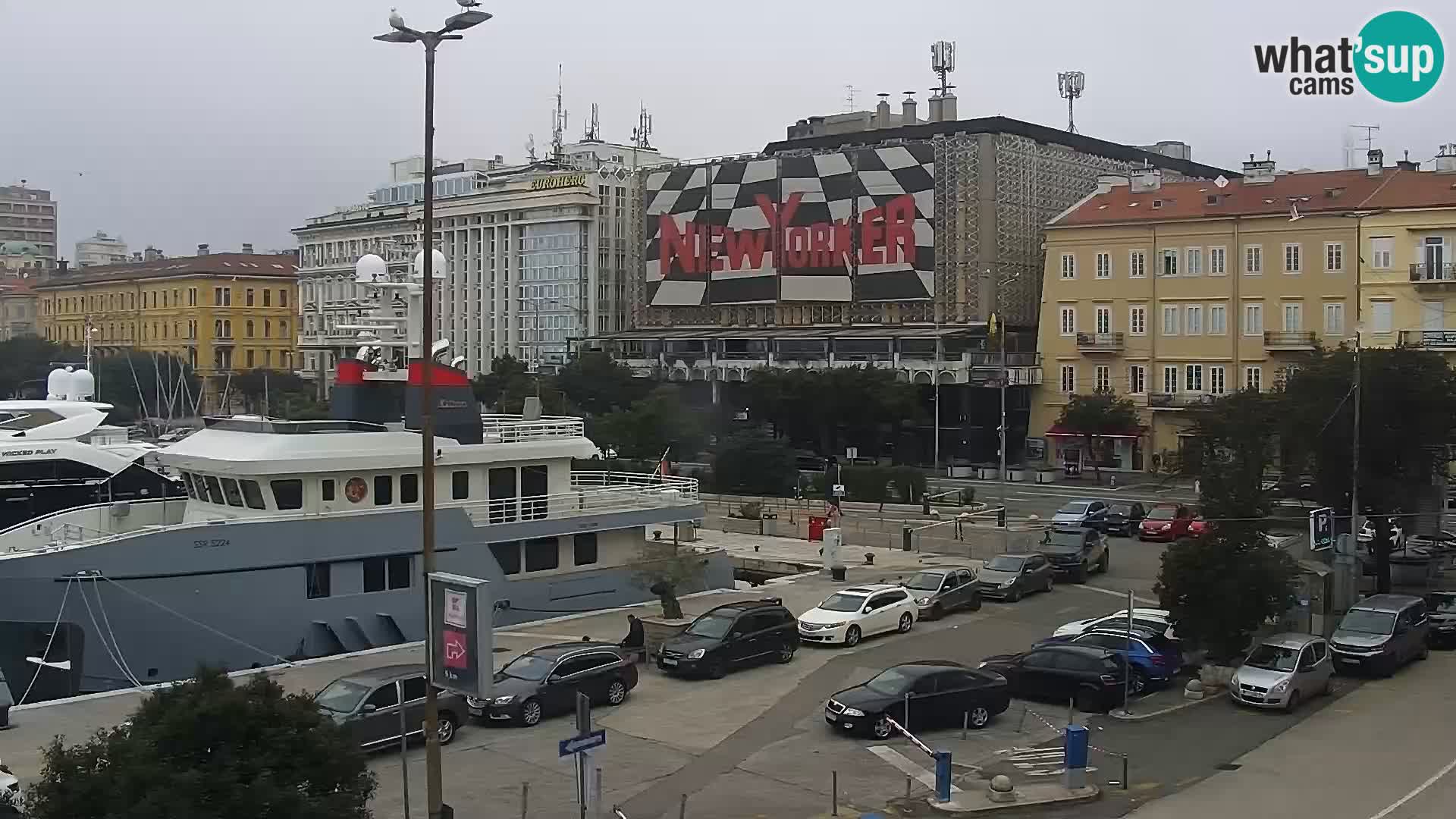 Die Riva und Marina in Rijeka – Live Webcam Kroatien