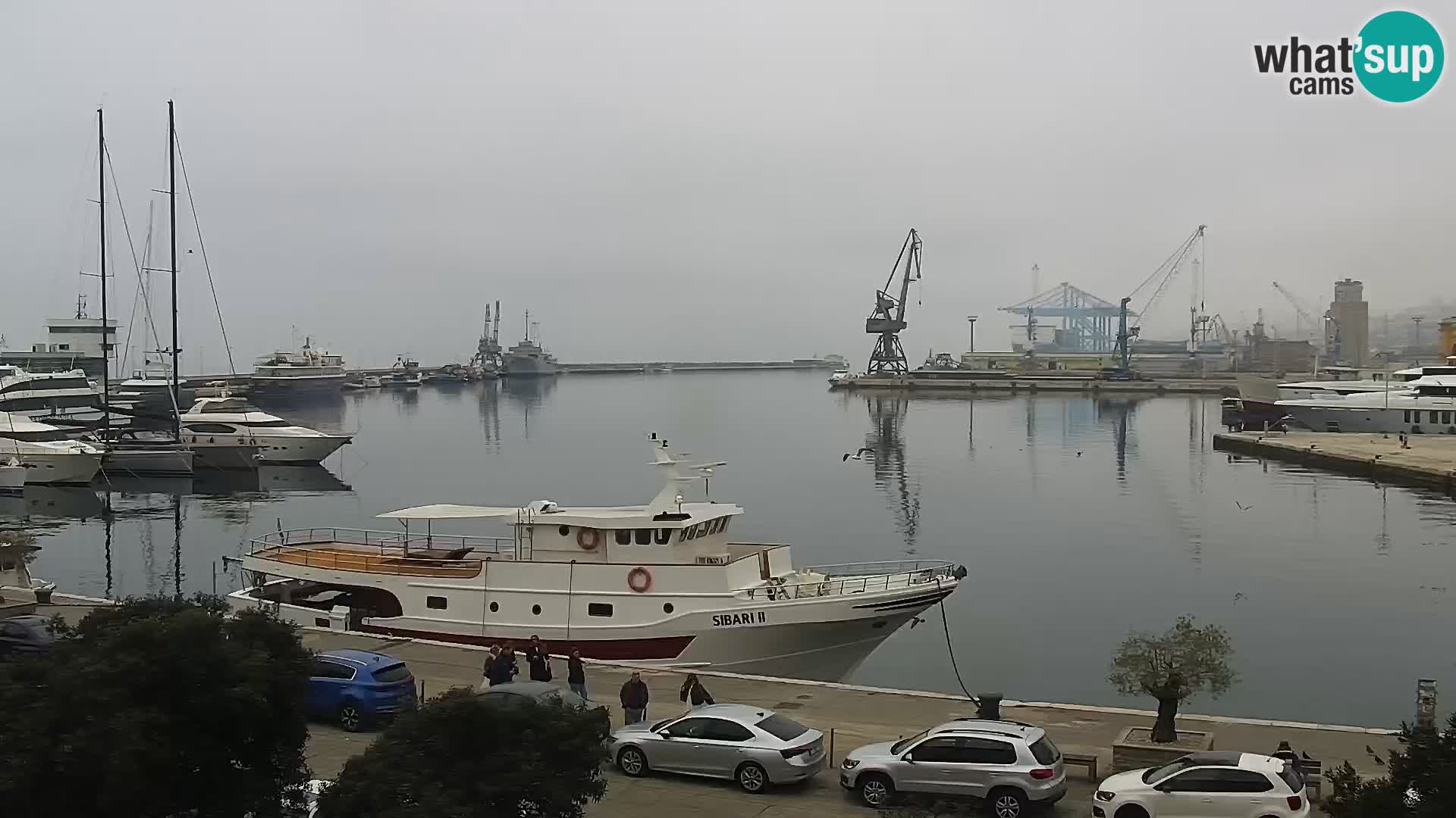 Die Riva und Marina in Rijeka – Live Webcam Kroatien